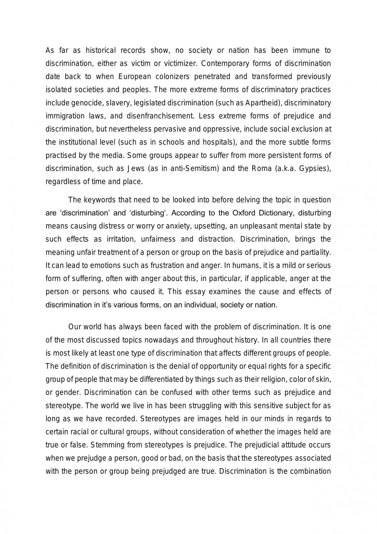 Discrimination - Page 1
