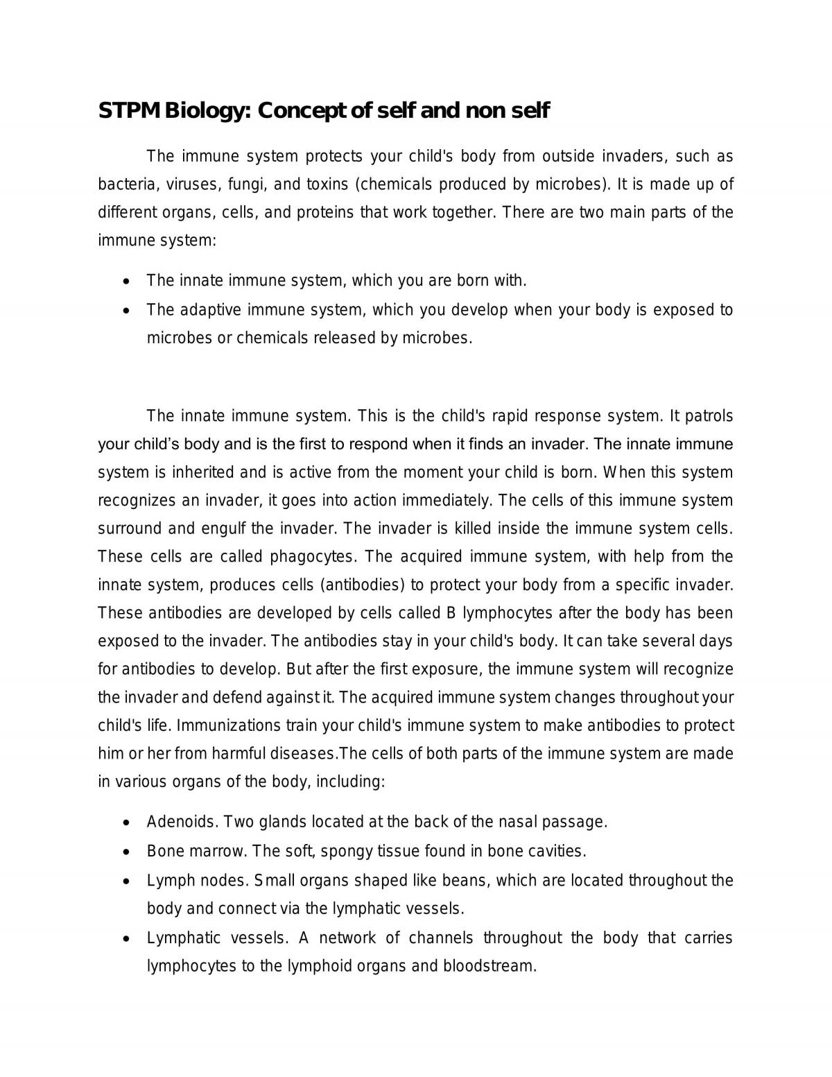 Concept of self and non self - Page 1