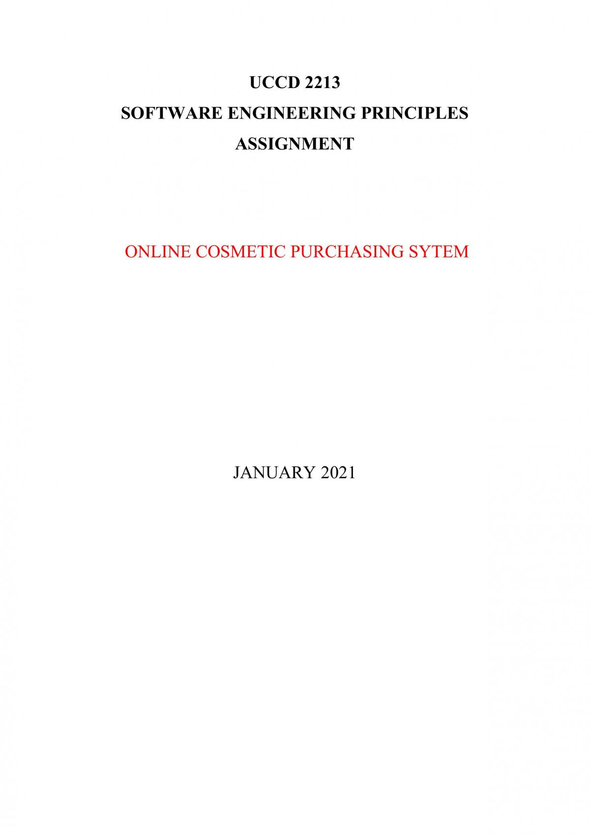 Online Cosmetic Purchasing System - Page 1