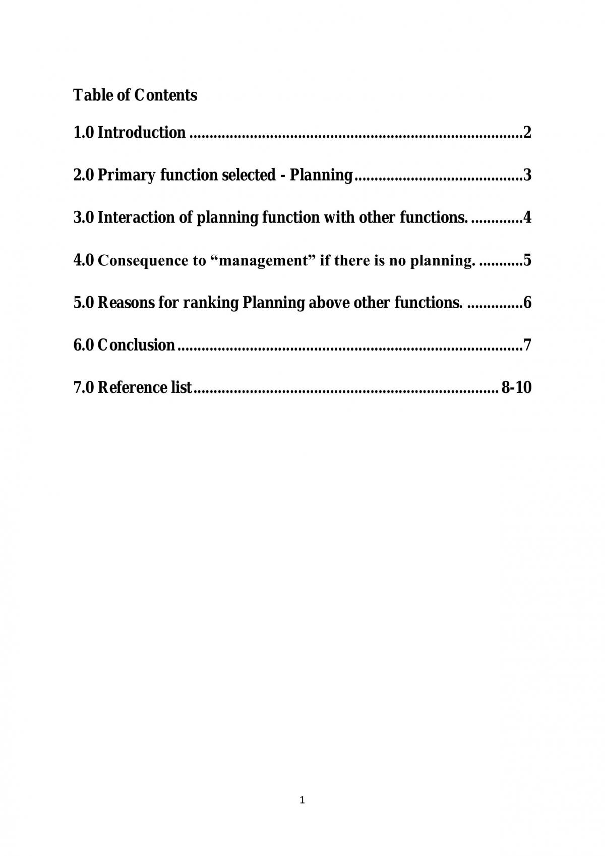 Introduction to Management - Page 1