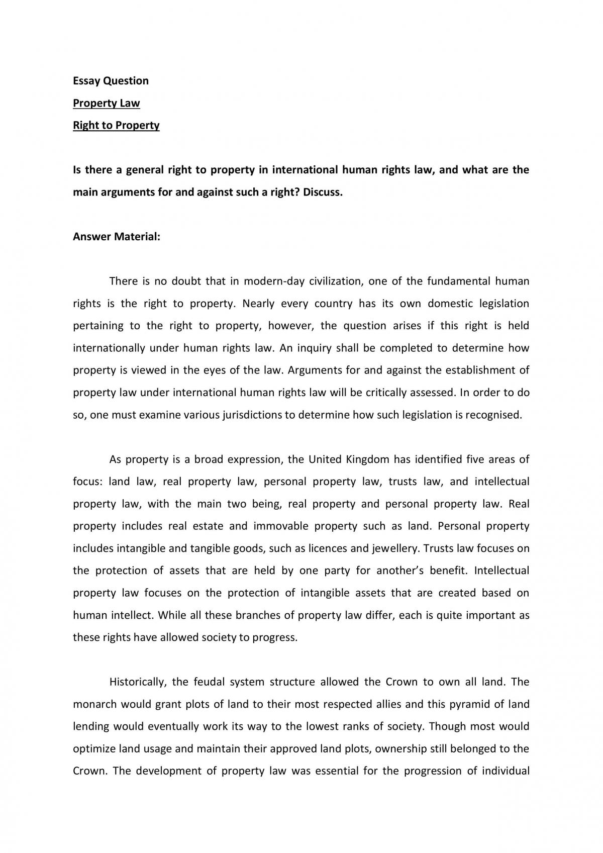 Right to Property - Page 1