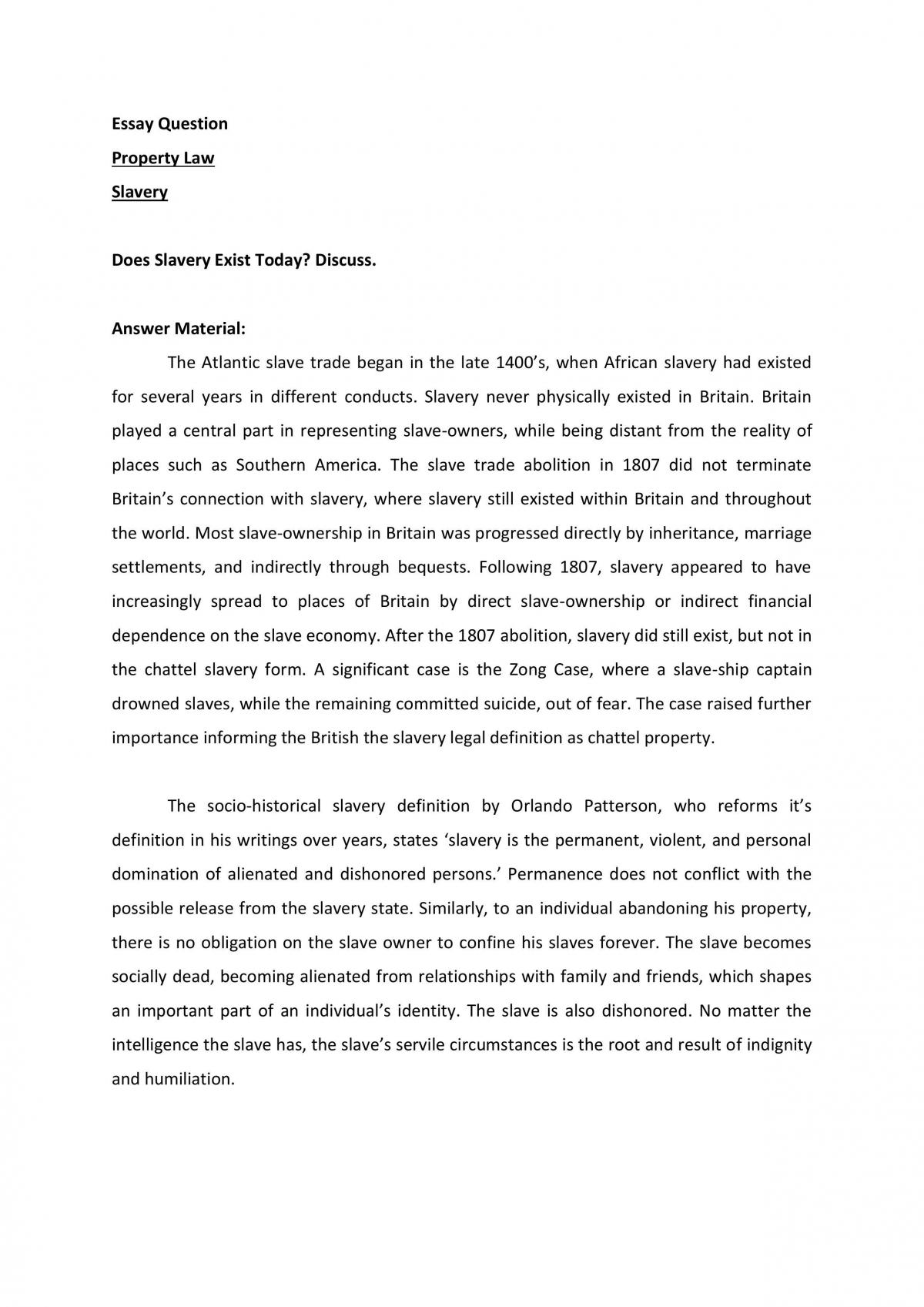 Slavery - Page 1