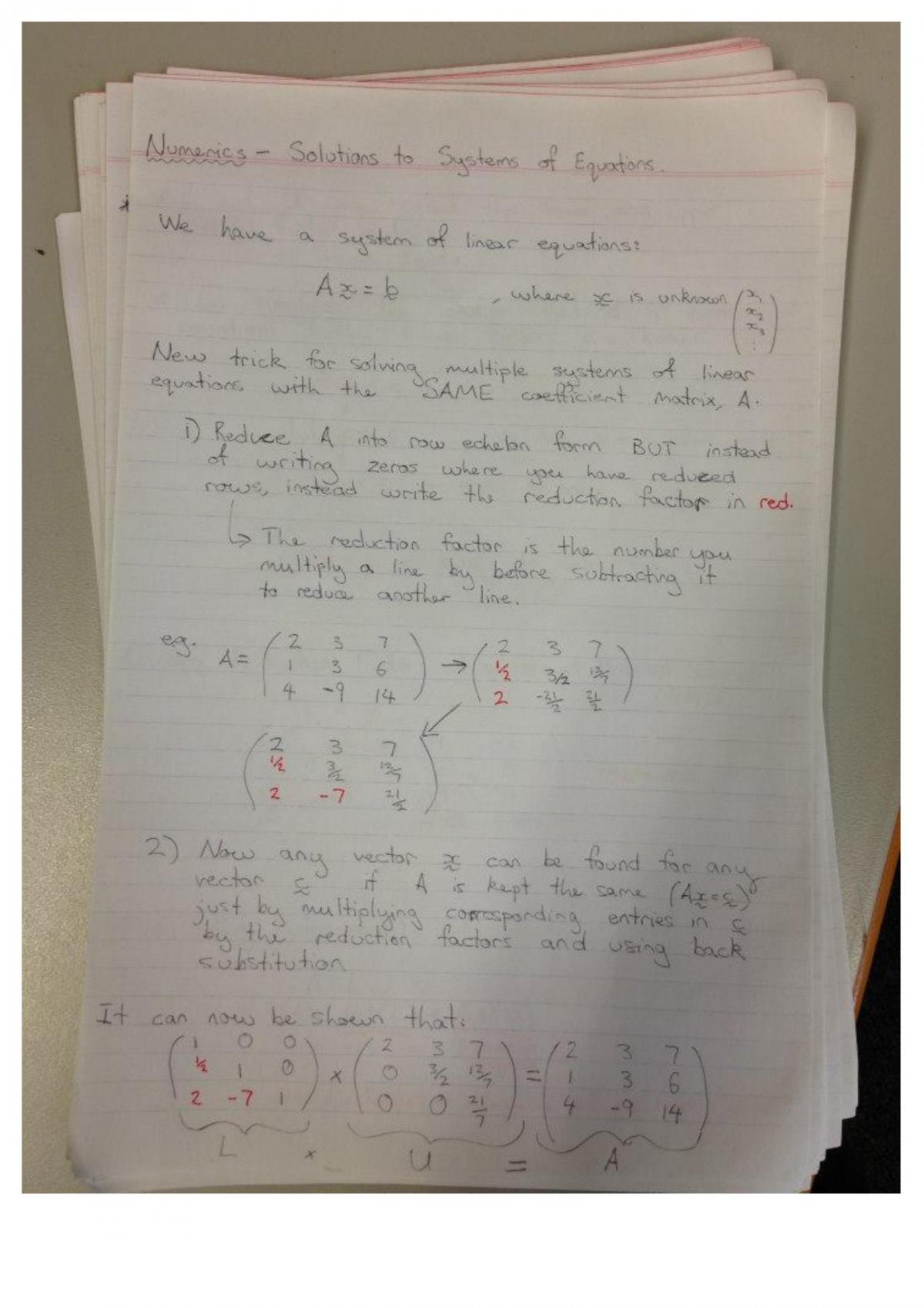 CVEN2002 Numerics Whole Course Summary - Page 1