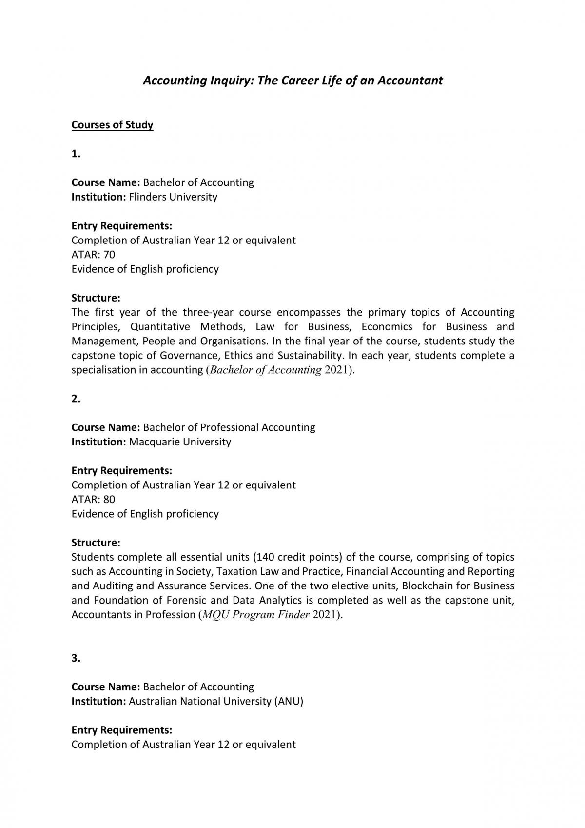 Accounting Inquiry - Page 1