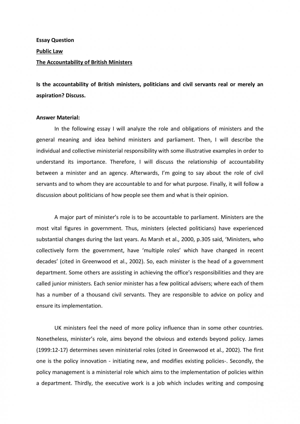 The Accountability of British Ministers - Page 1
