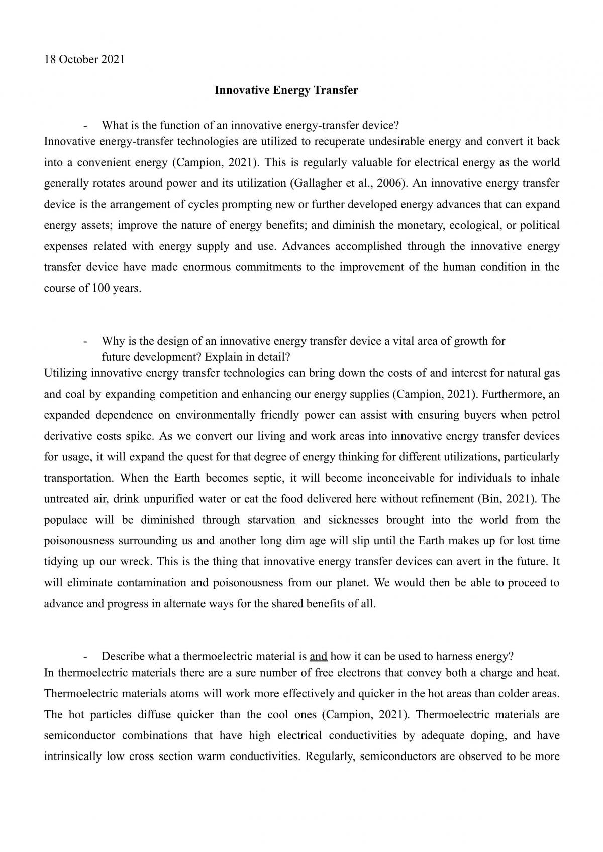 Innovative Energy Transfer - Page 1