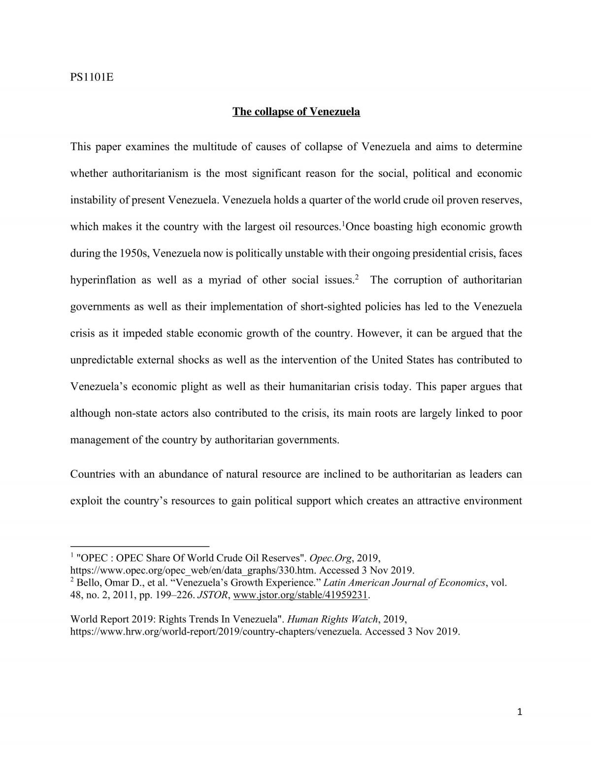 The collapse of Venezuela - Page 1