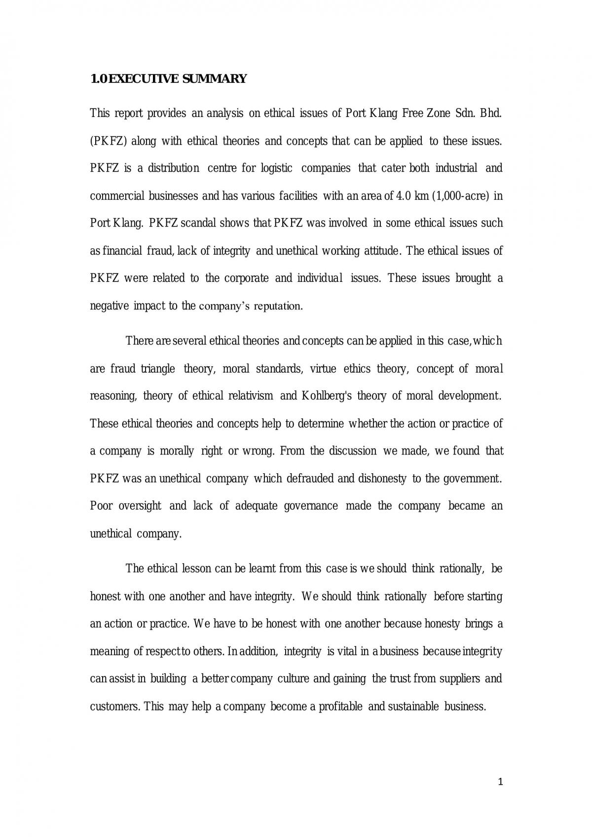 Ethical Issues - Page 1