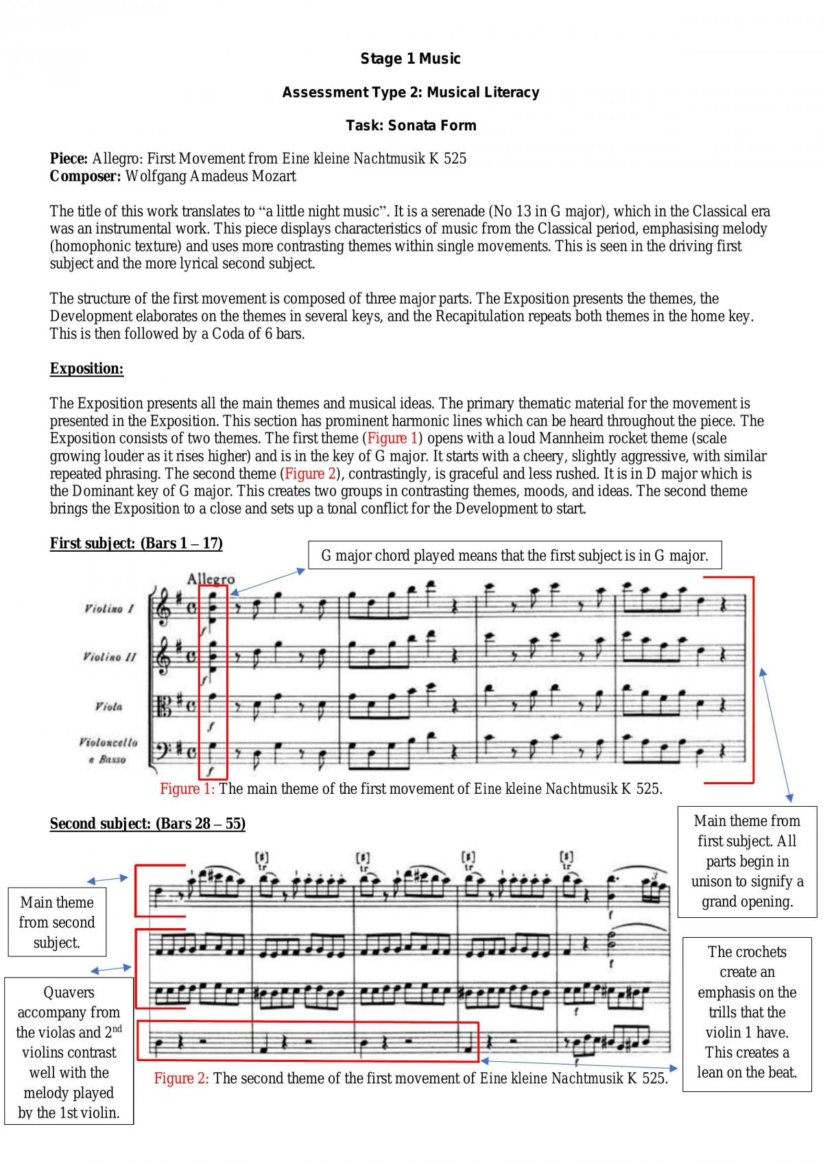 Sonata Form - Page 1