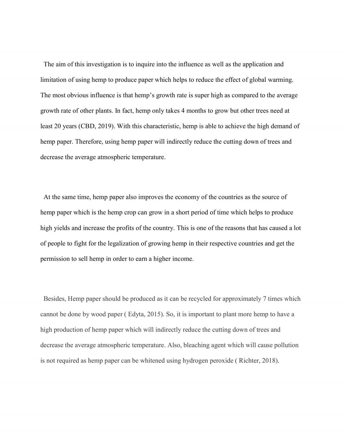 Hemp Paper reduce the effect of Global Warming  - Page 2