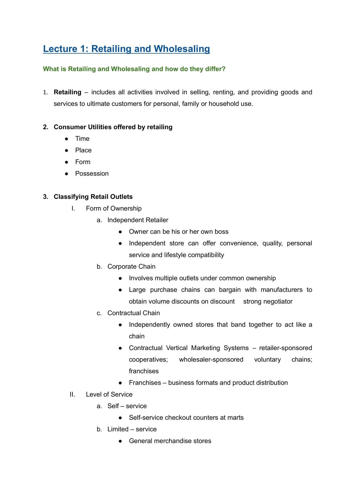 MKT1003/1705X Study Notes - Page 1