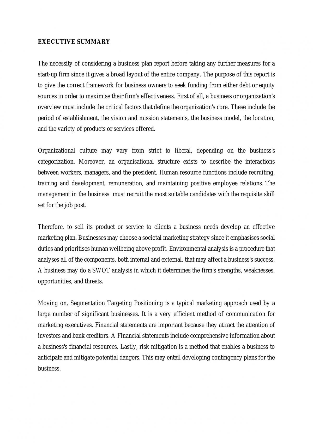 Business Environment Assignment  - Page 1