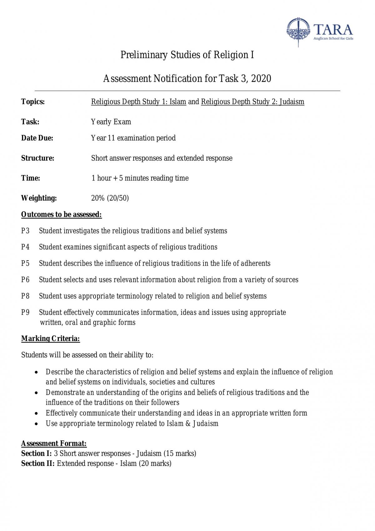 Depth Study Judaism - Page 1