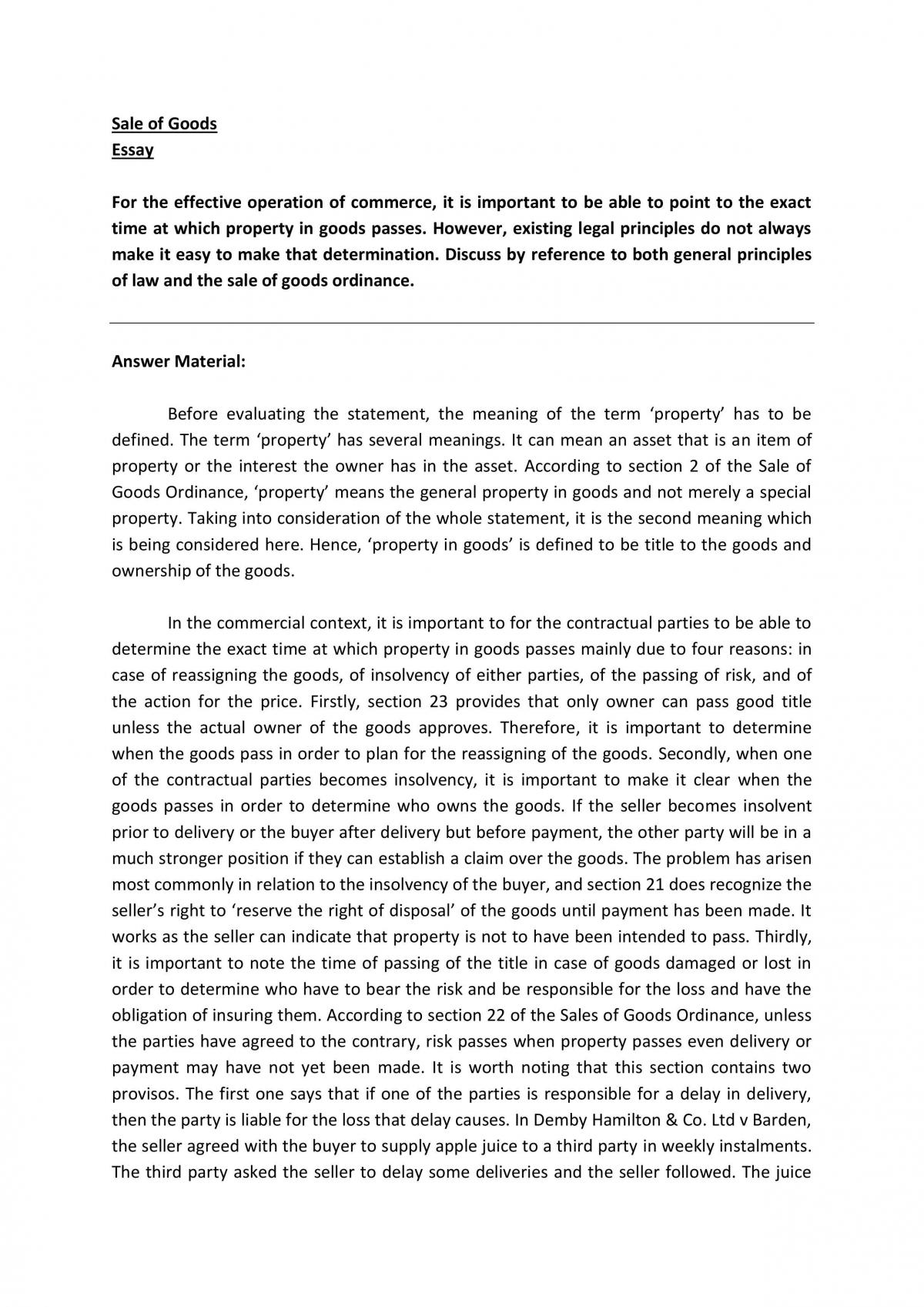 The Effect Operation of Commerce - Page 1