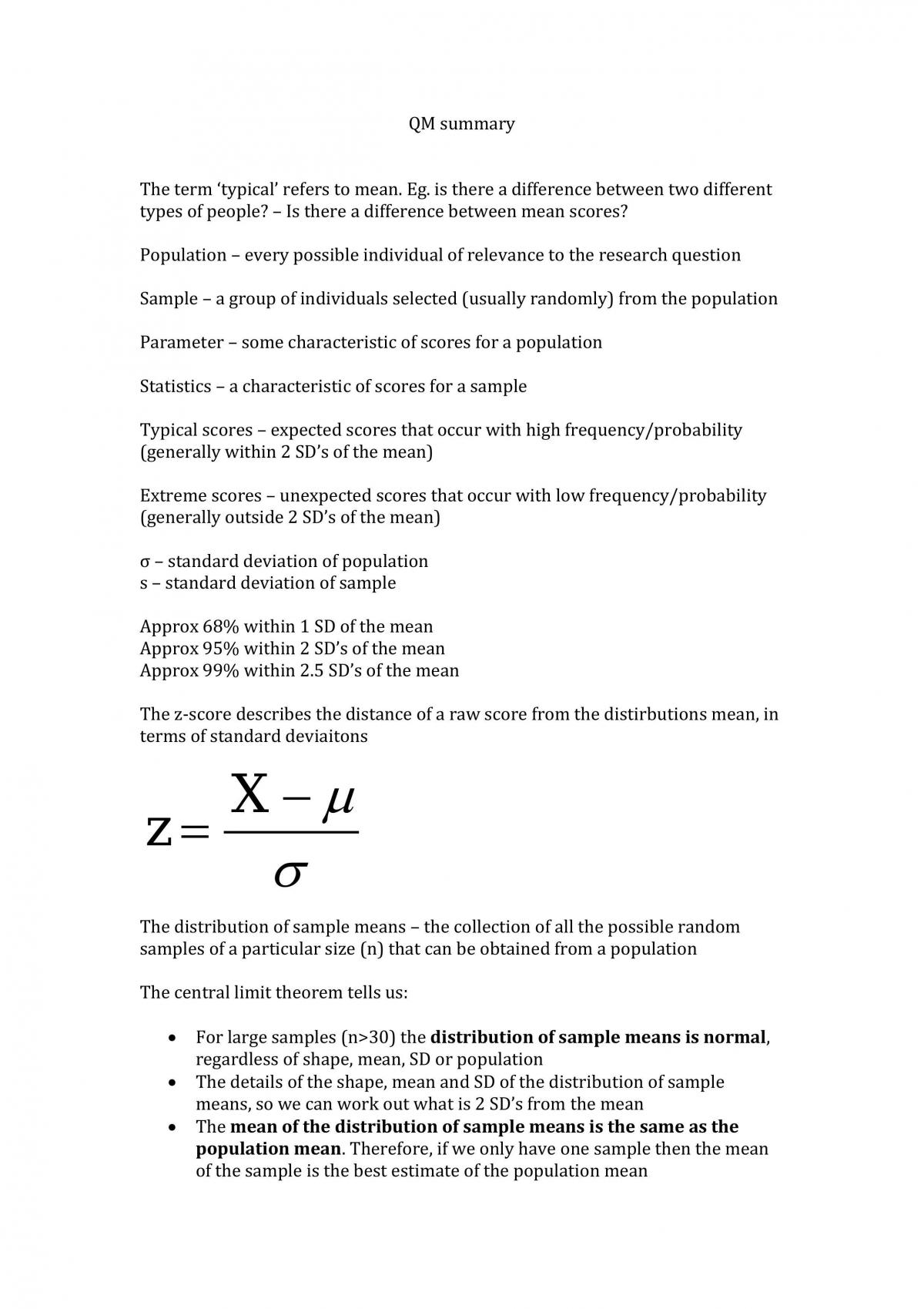 Mind, Brain and Behaviour 2 Complete Study Notes - Page 1