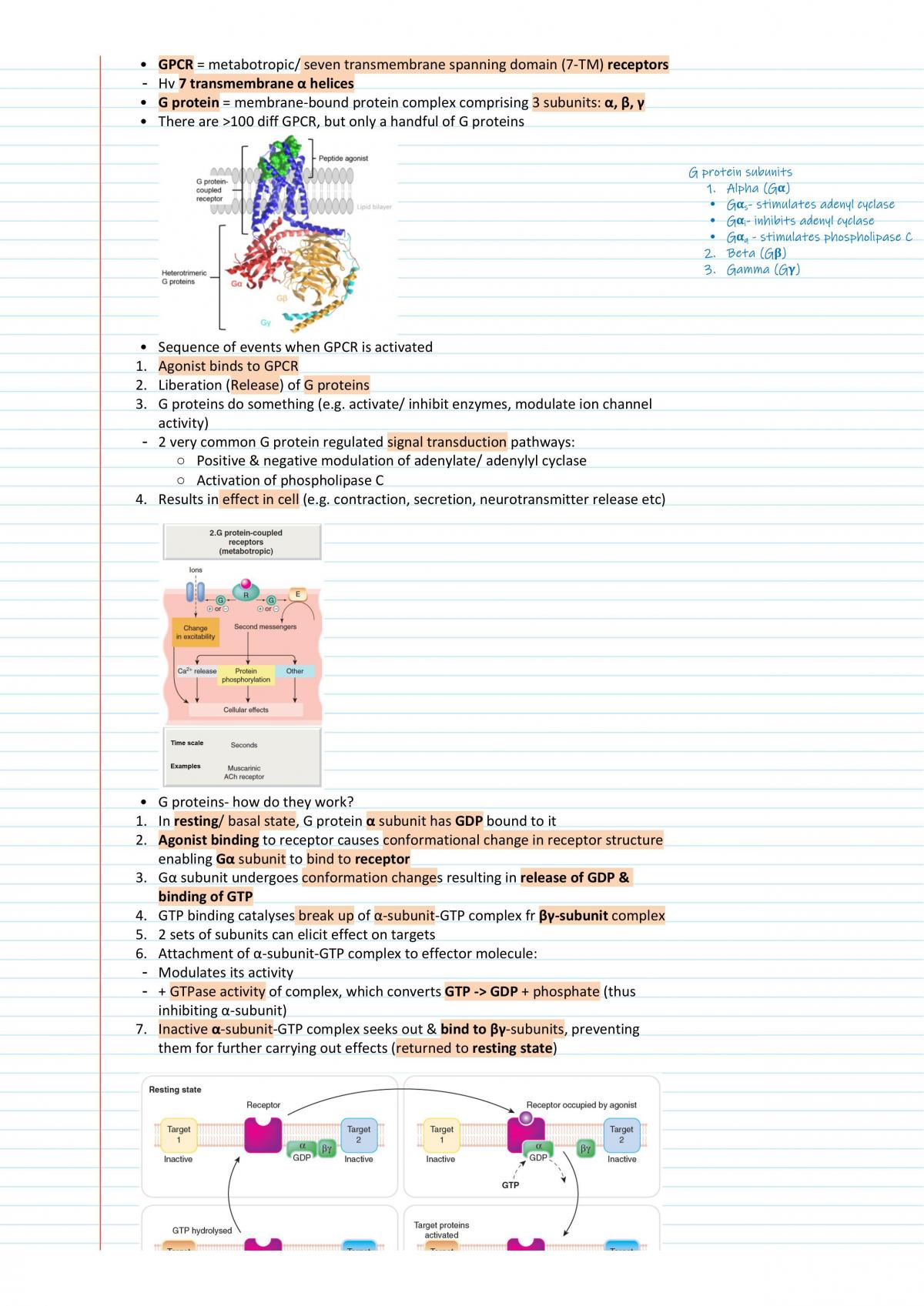 PHR1022 Pharmacology Notes - Page 8