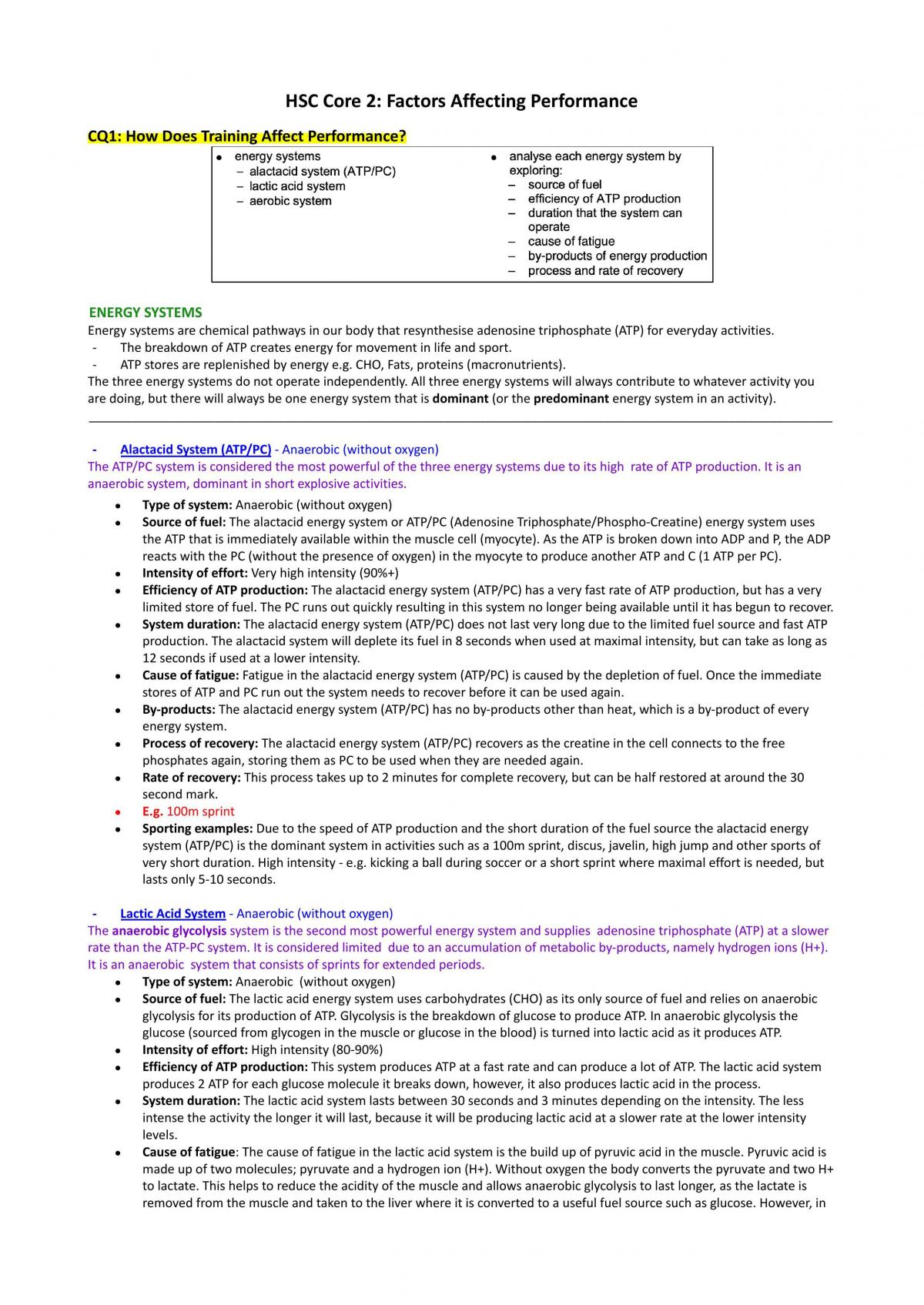 Extensive notes on PDHPE Core 2 - Page 1