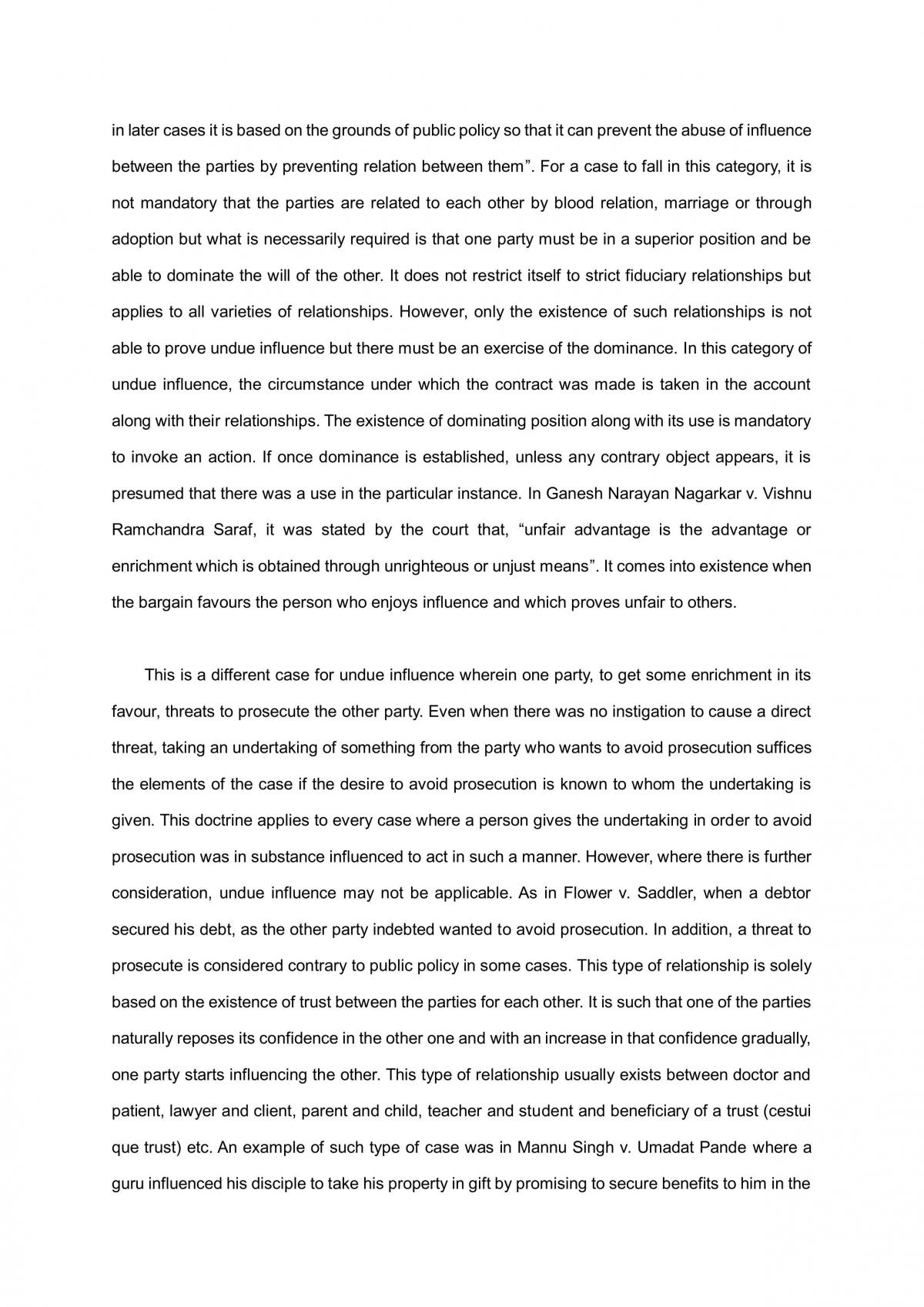 Essay discussing the circumstance where the validity of a contract could be affected and set aside for being void ab initio. te resolution.  - Page 3