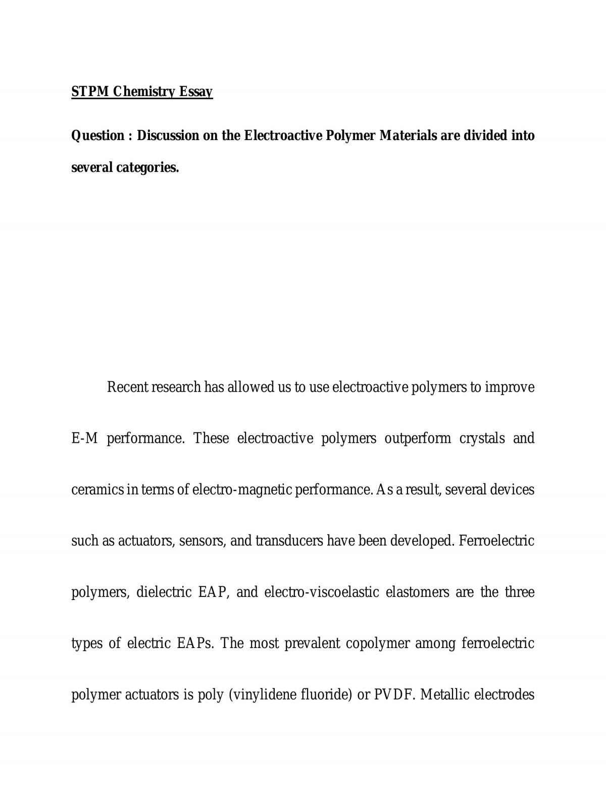 Electroactive polymer materials are divided into several categories - Page 1