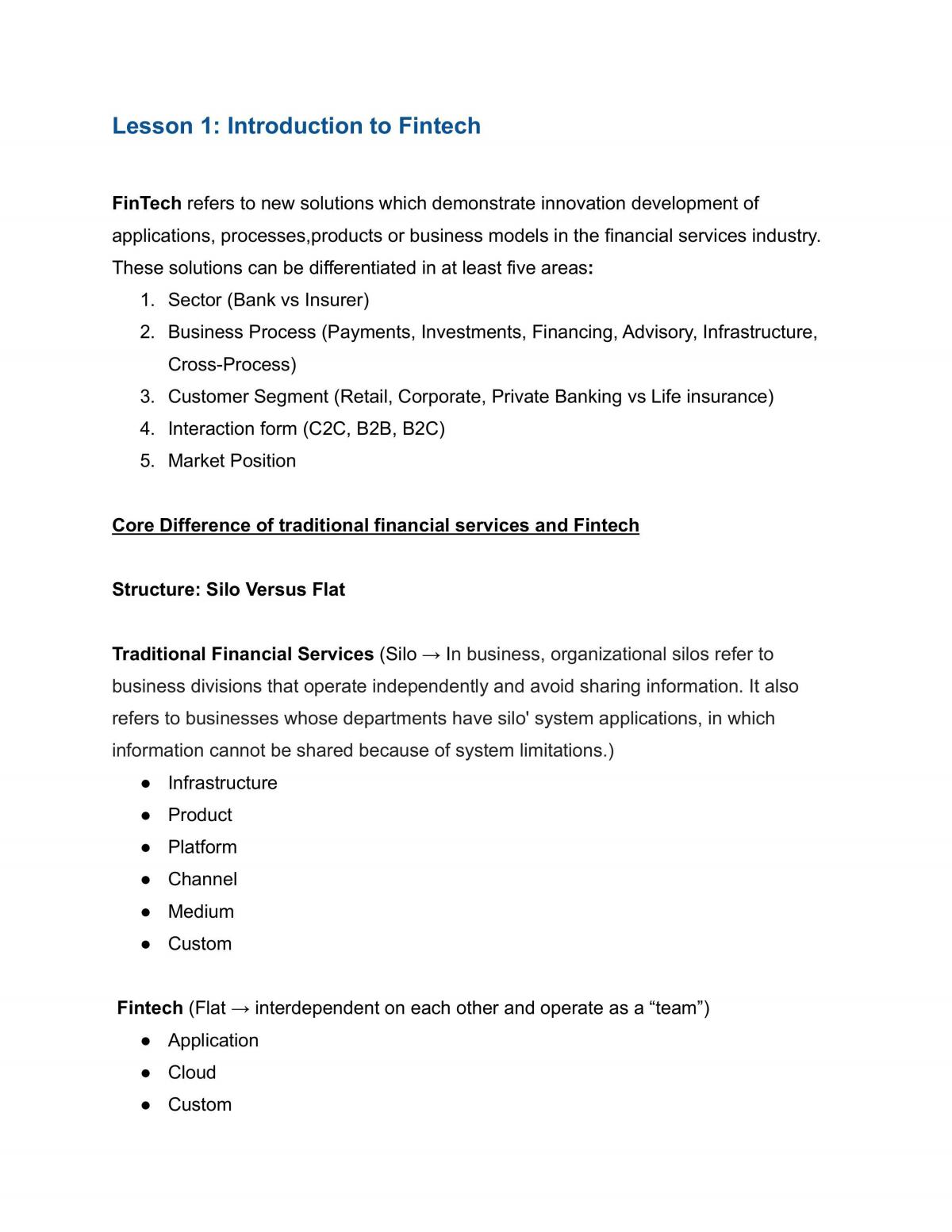 FIN4721 Exam Notes - Page 1