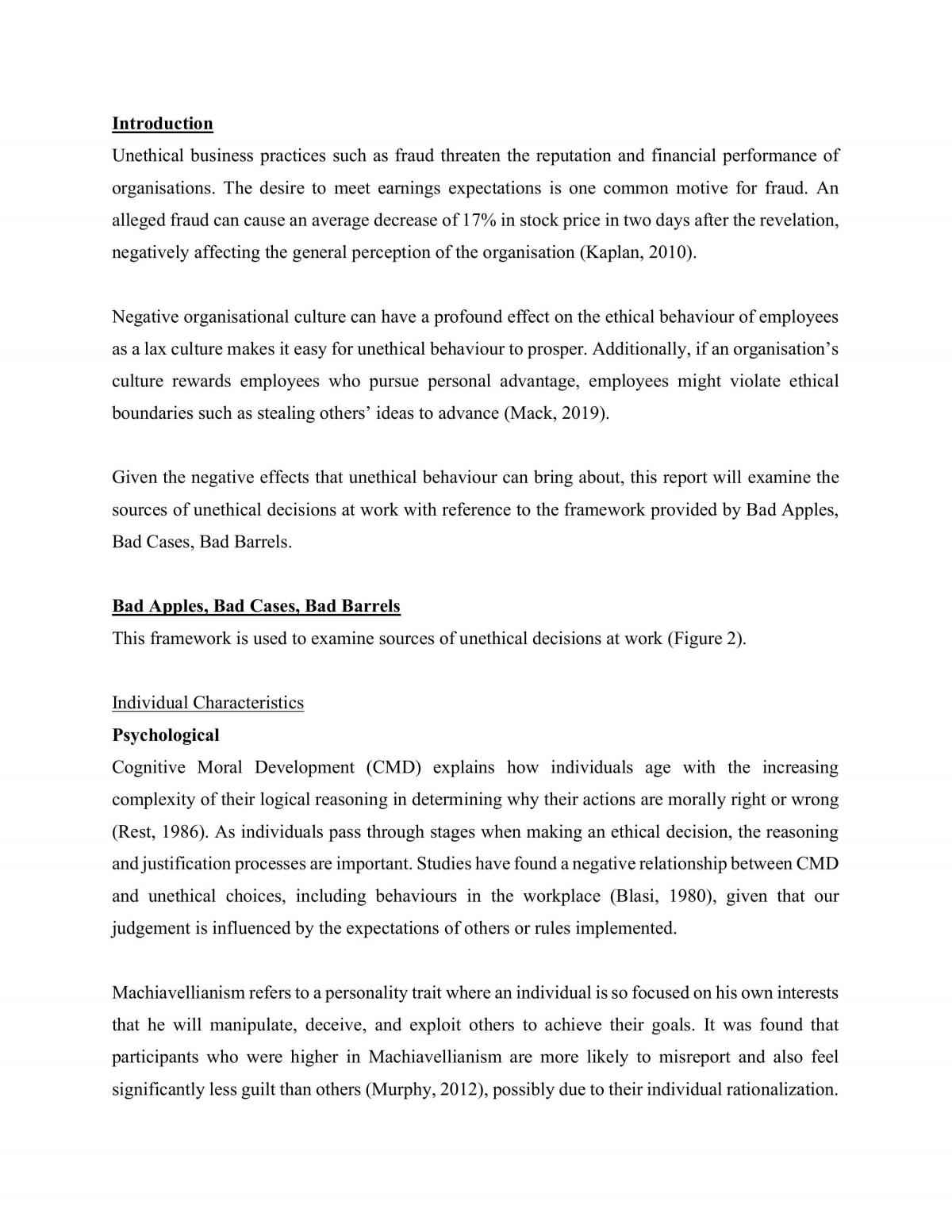 MNO1706 Case Report on Ethics - Page 1