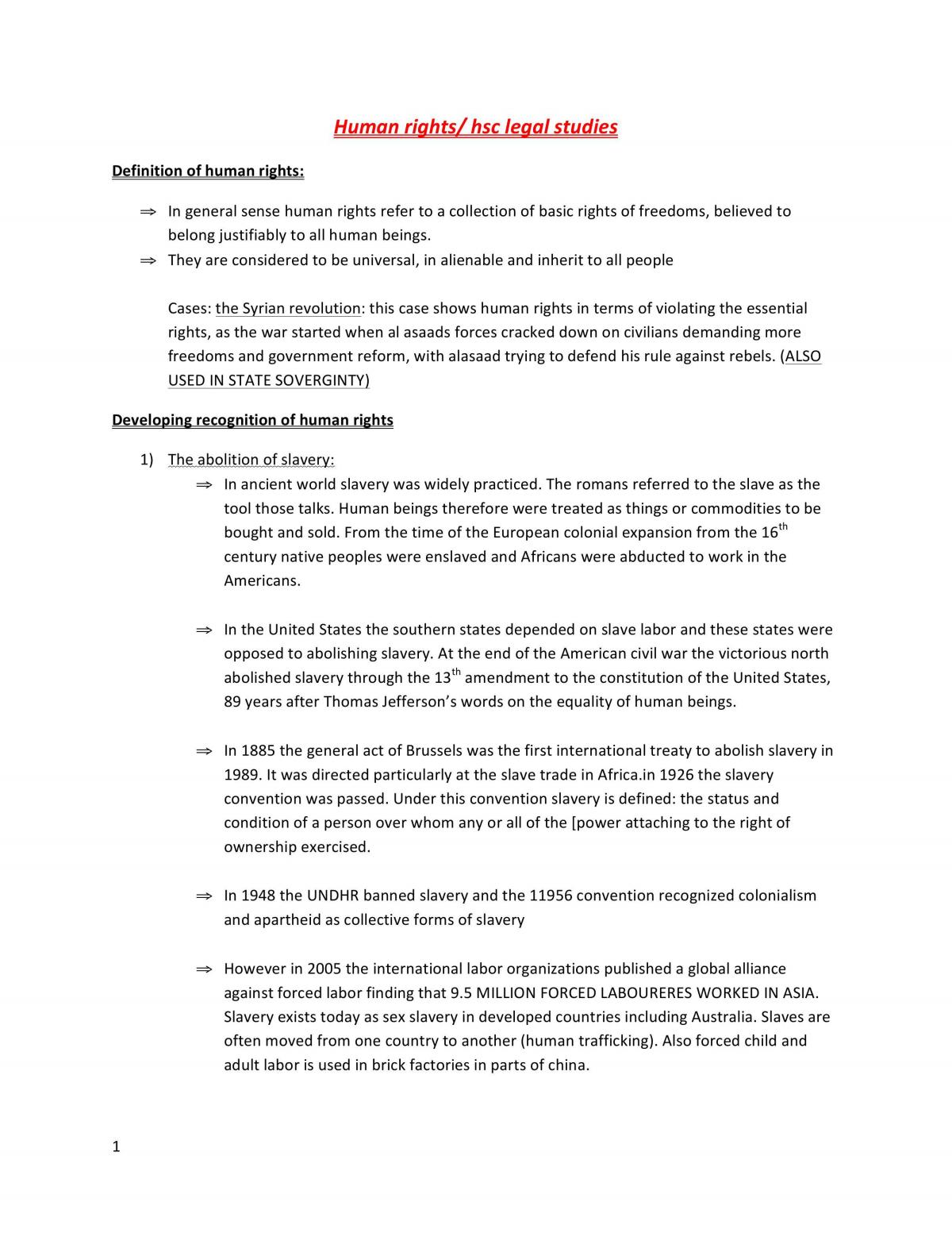 Human Rights - Page 1