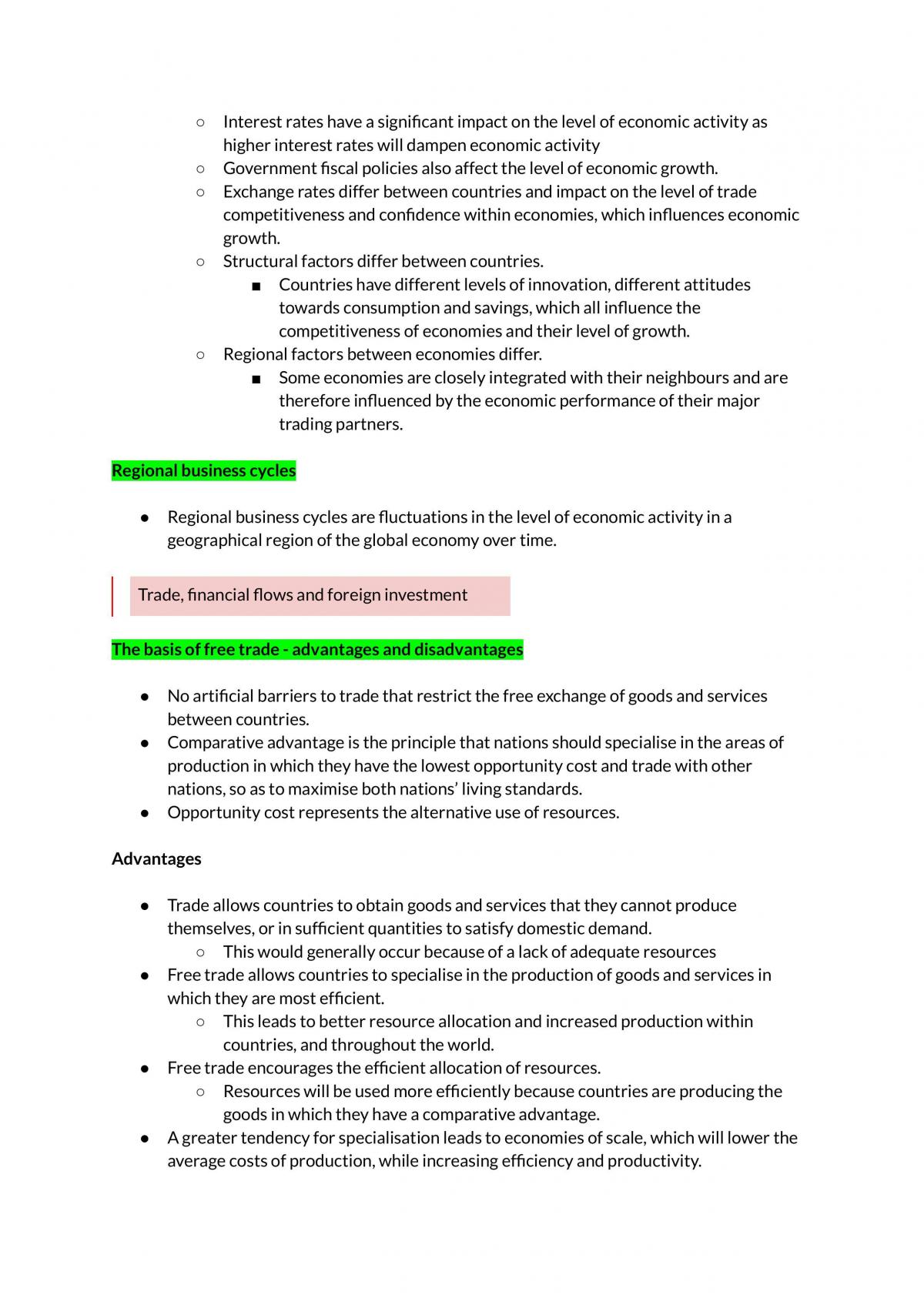Topic 1 Study Notes  - Page 4