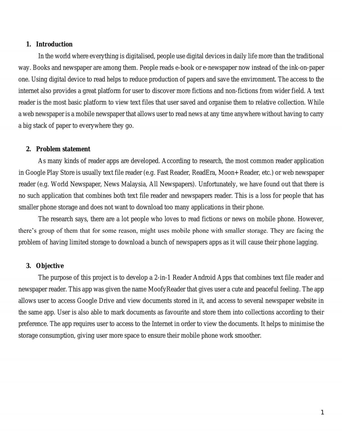 MoofyRead App (Newspaper App) using Android Studio - Page 1
