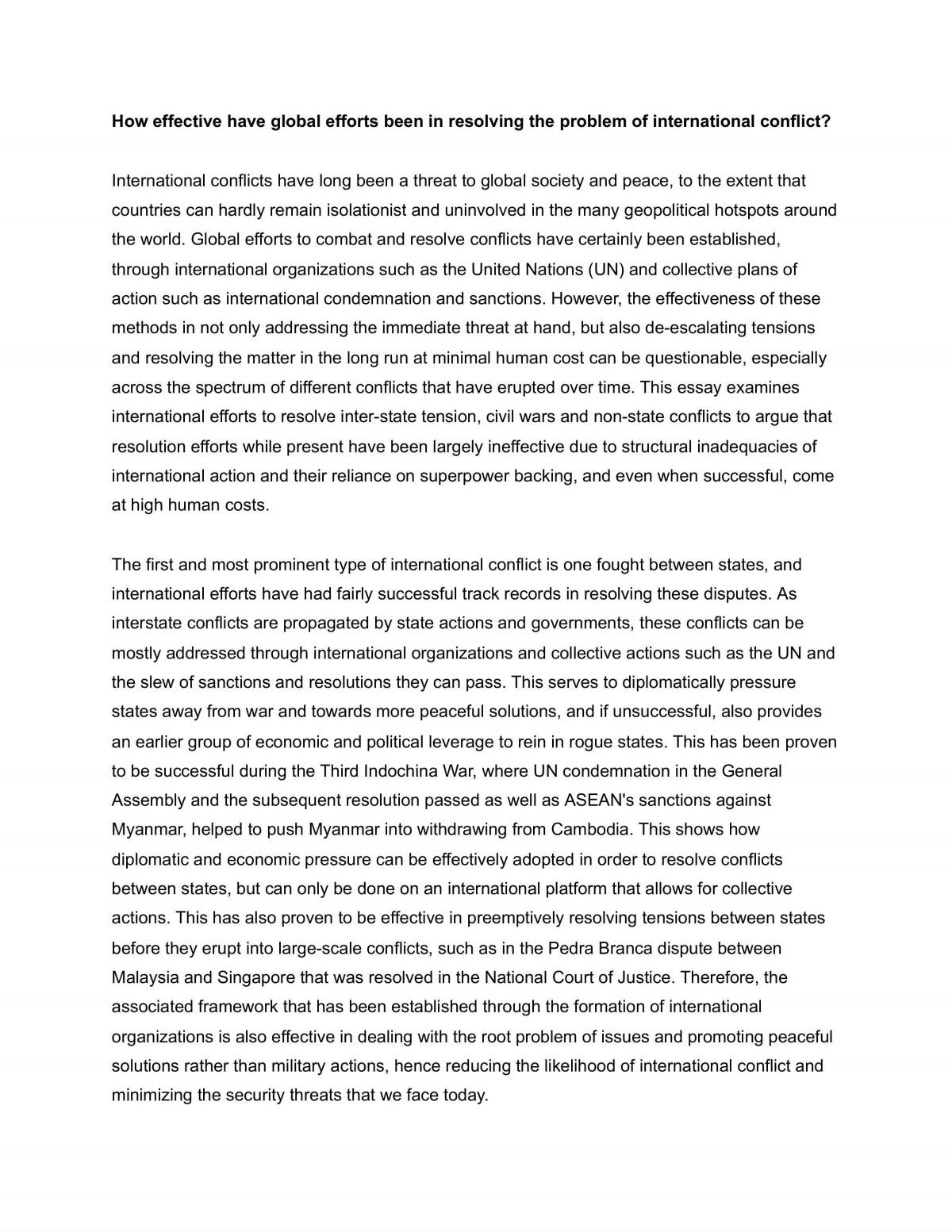 KI Essay - International Governance - Page 1