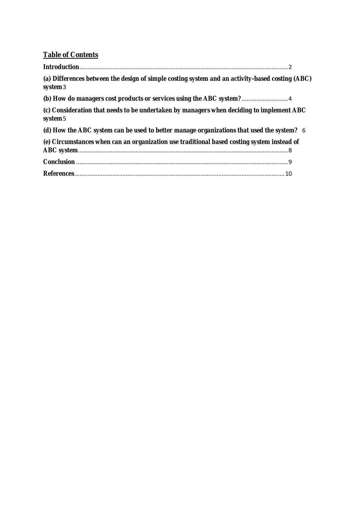 Activity Based Costing - Page 1