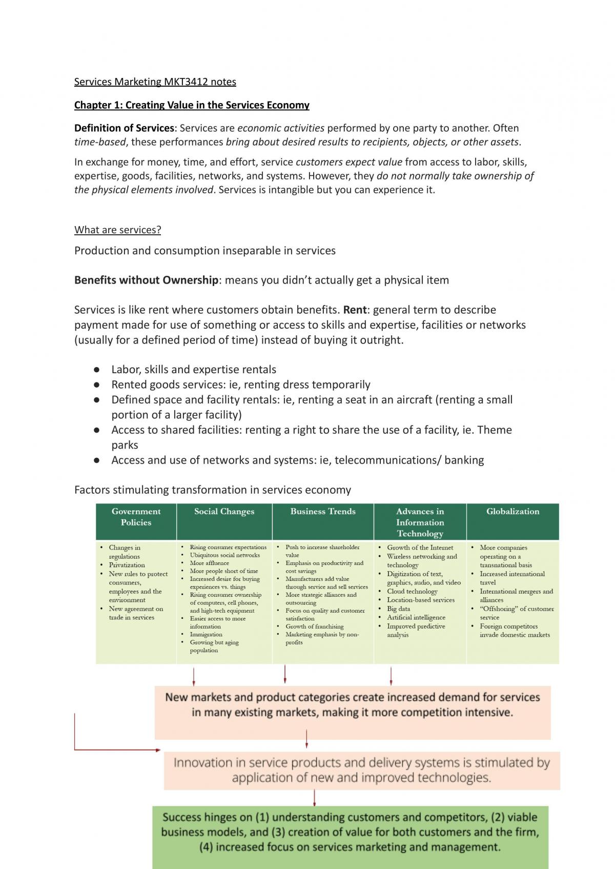 Service Marketing Notes - Page 1