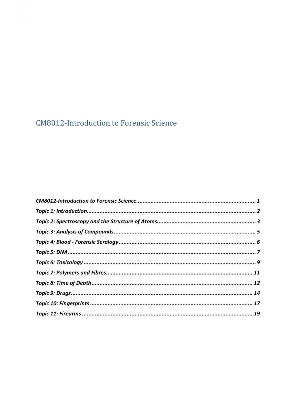 CM8012 Summary Notes - Page 1