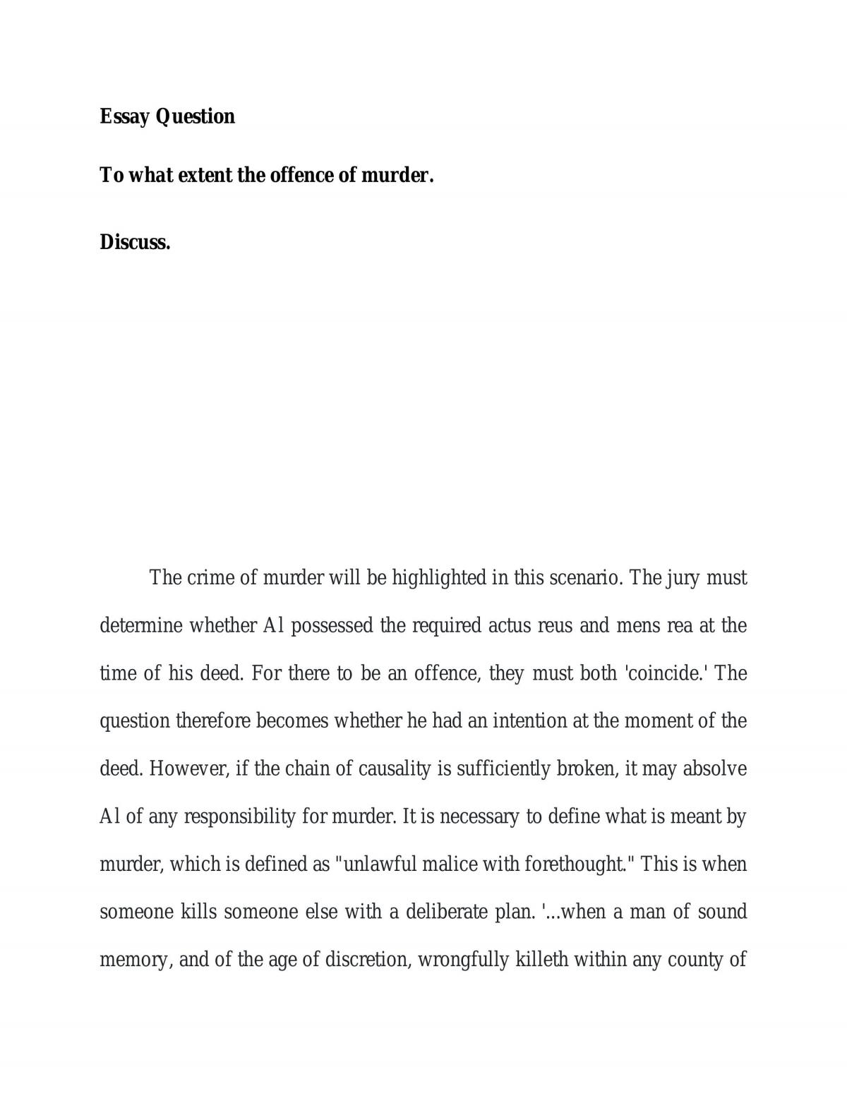Offence of murder - Page 1