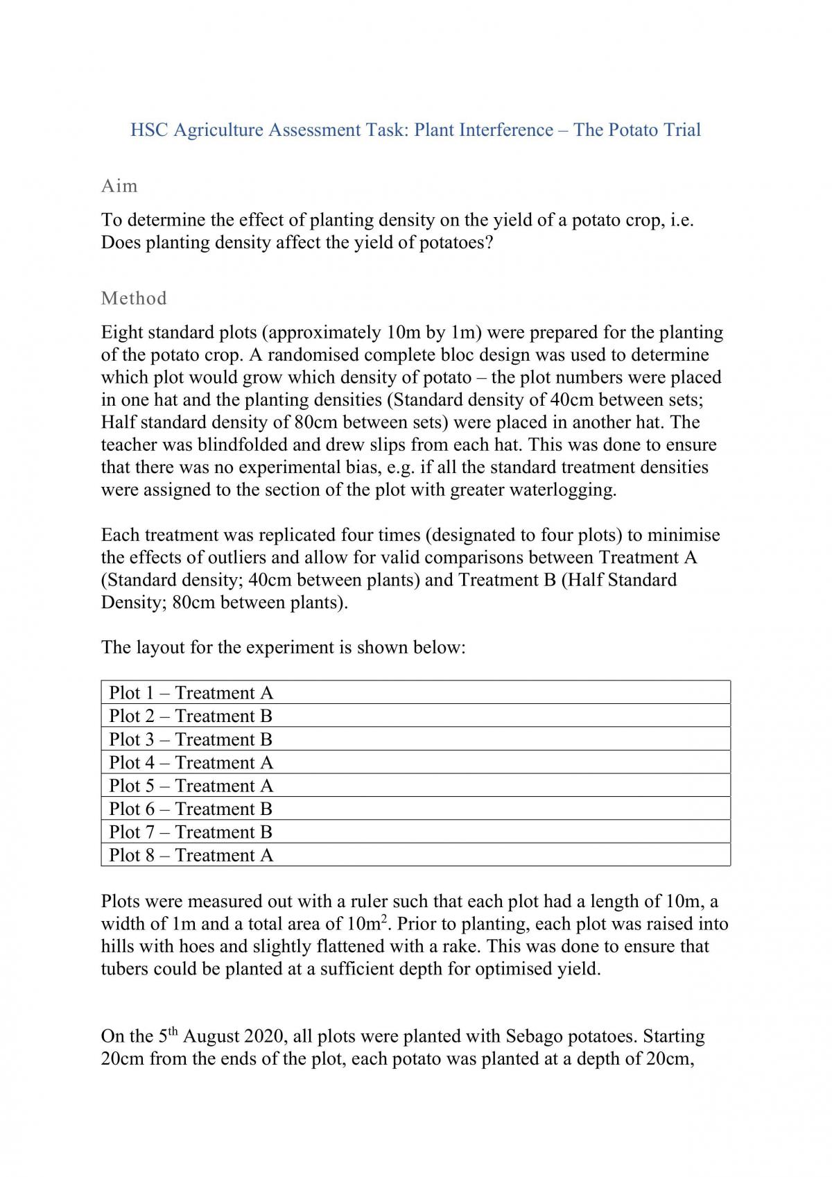 Plant Density Experiments - Page 1