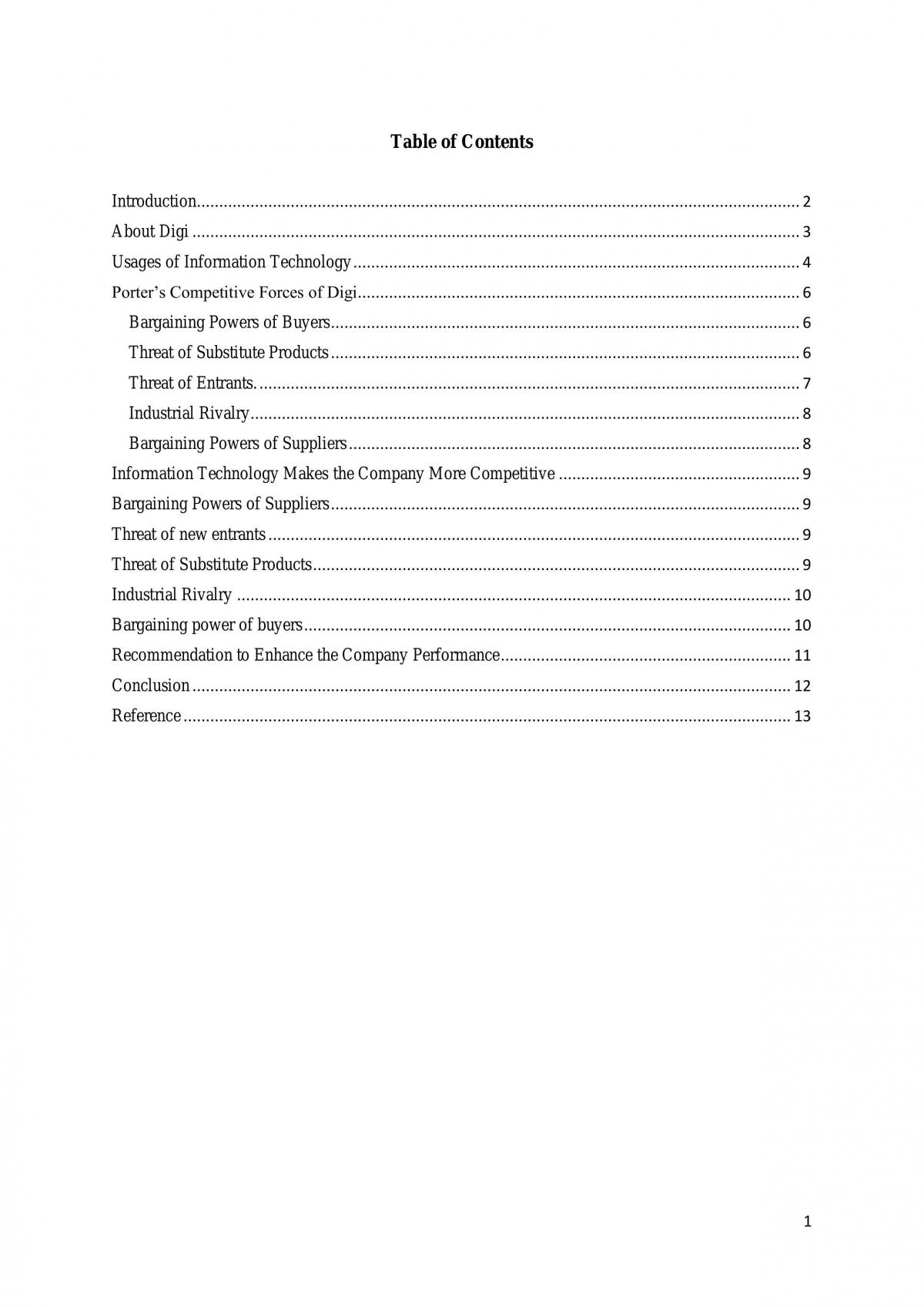 Porter’s 5 Forces - Page 1