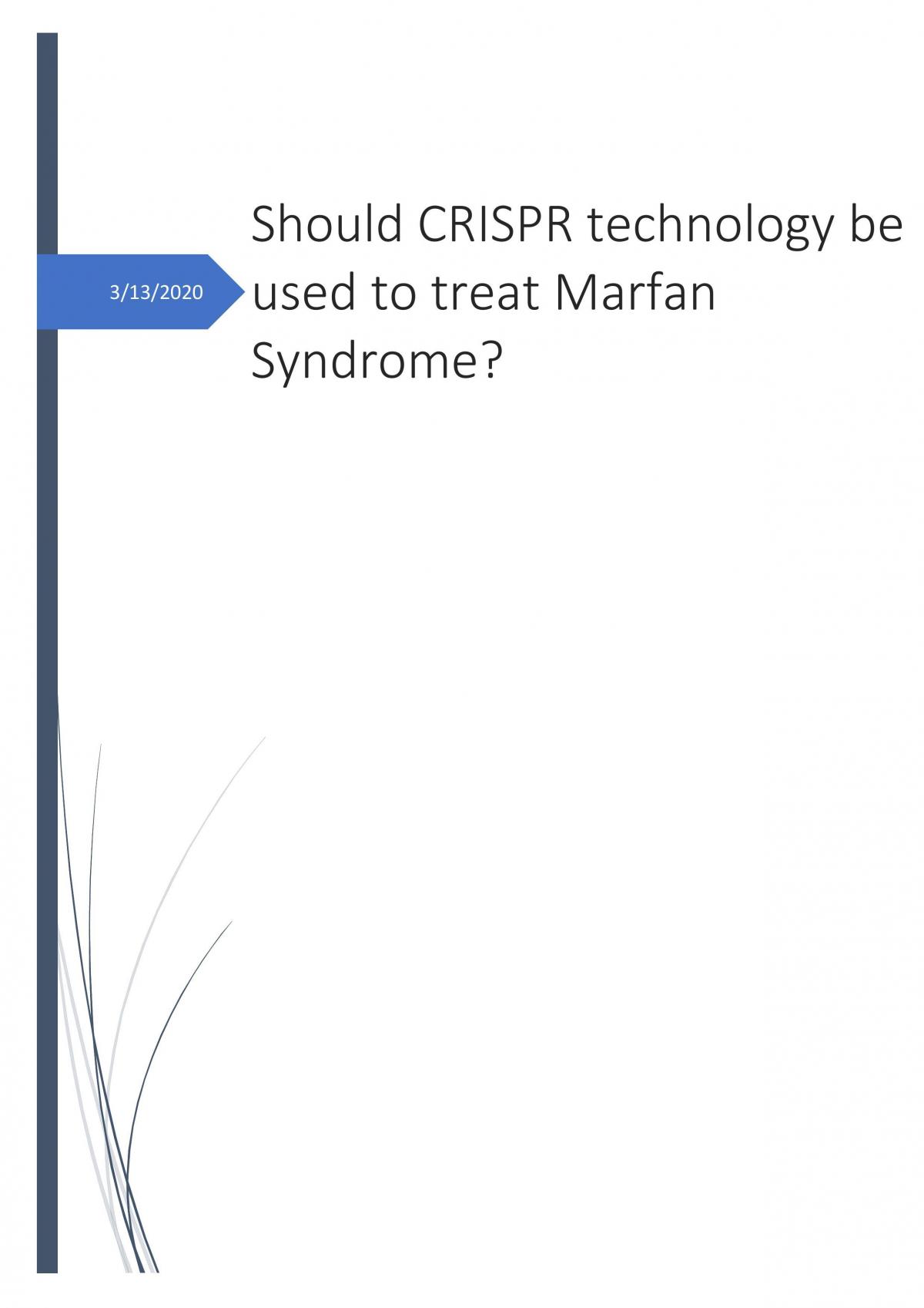 Marfan Syndrom Technology - Page 1