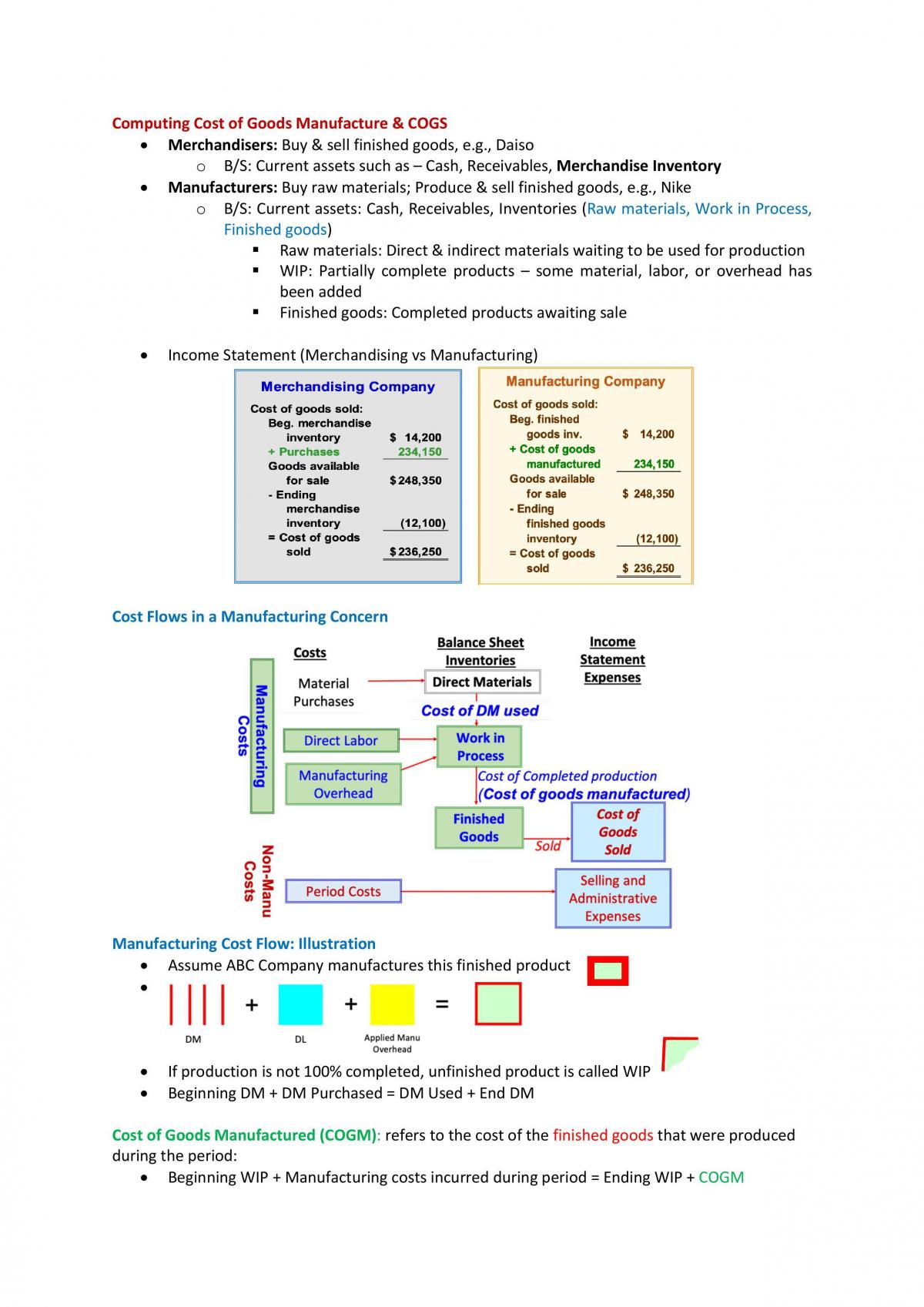 Notes for Management Accounting (ACCT102) - Page 6