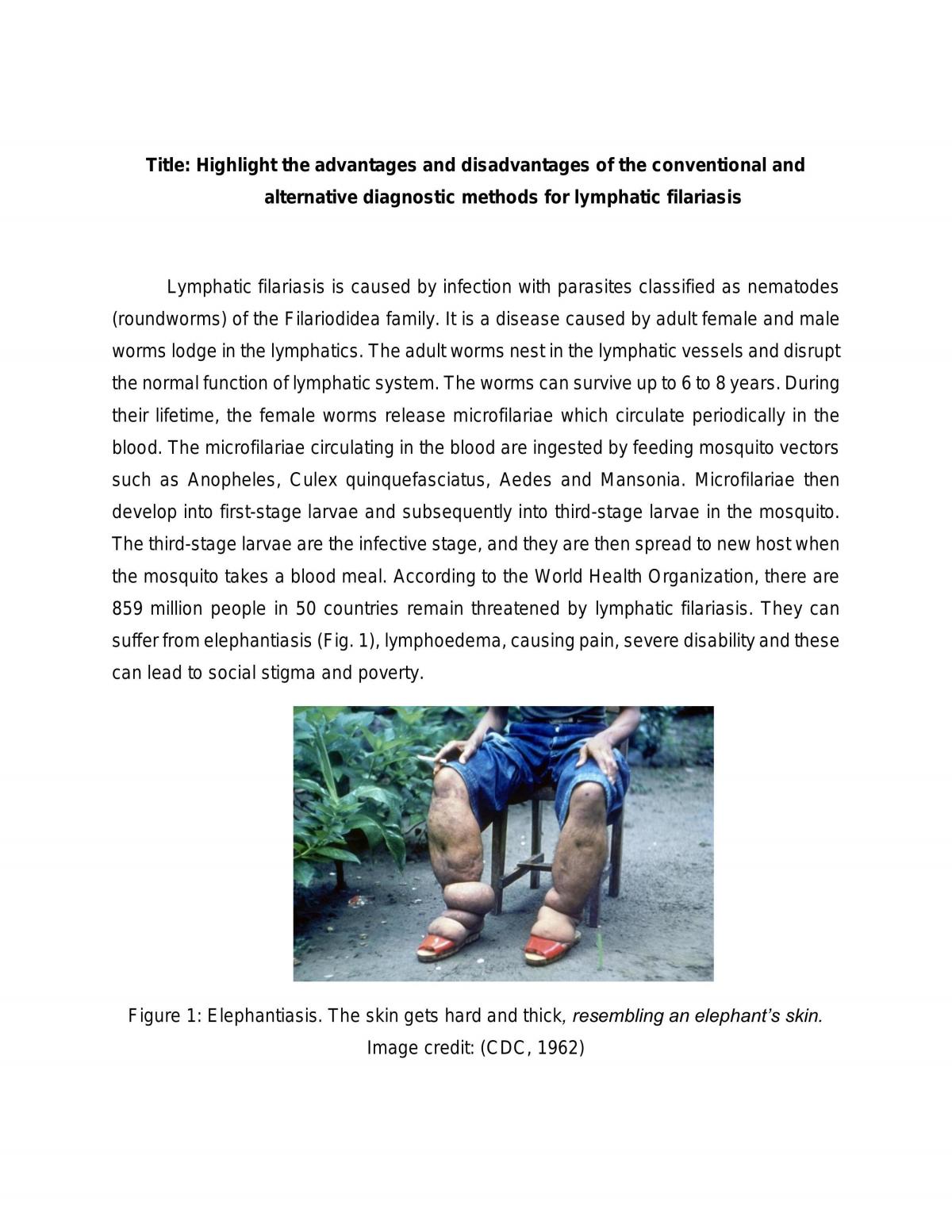 Filariasis - Page 1