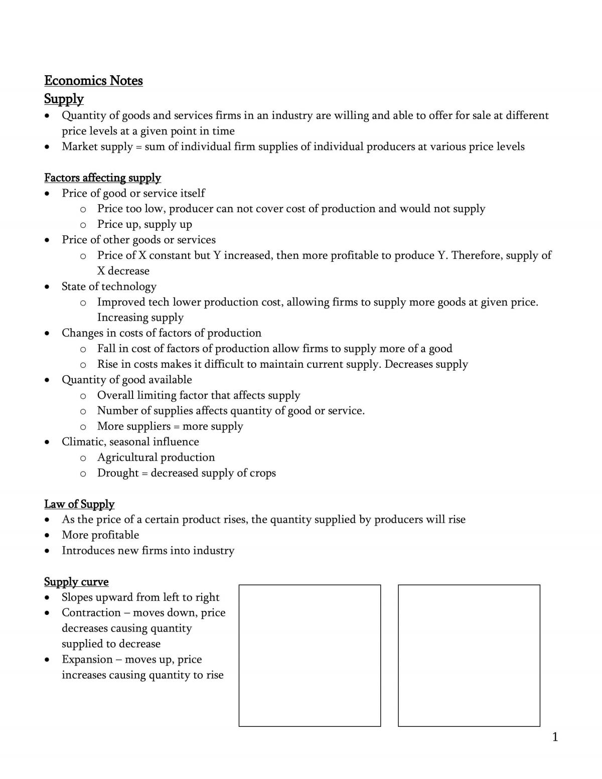 Eco year 11 notes - Page 1