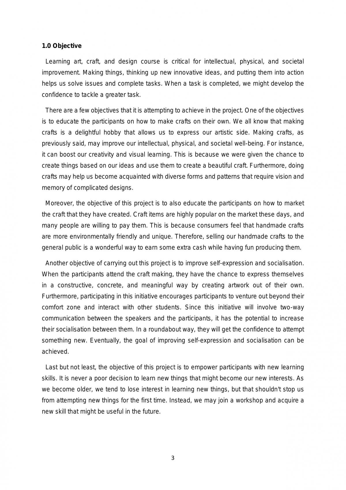 Workshop of Sugar Scrubs Project Proposal - Page 1