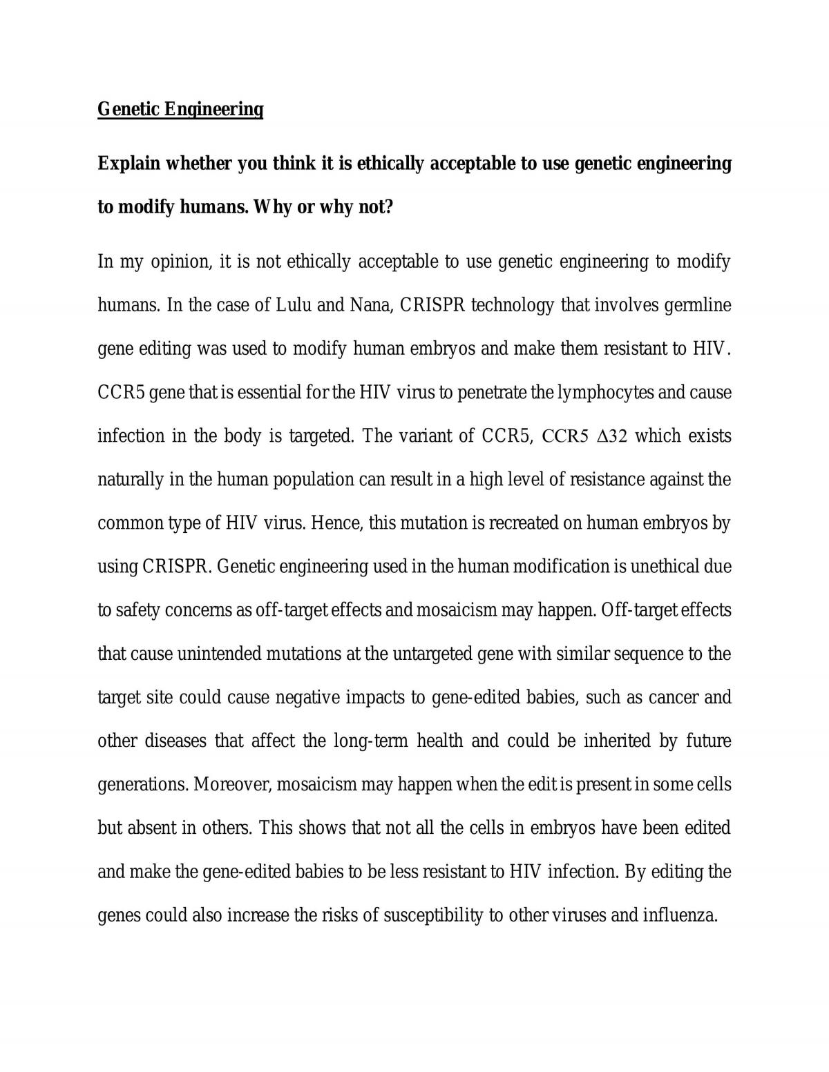 Genetic Engineering - Page 1