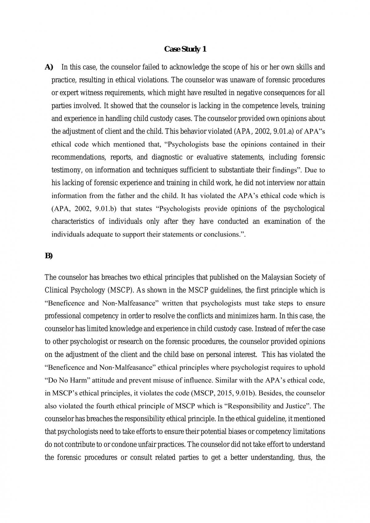 GSP501 Assignment Case Study - Page 1