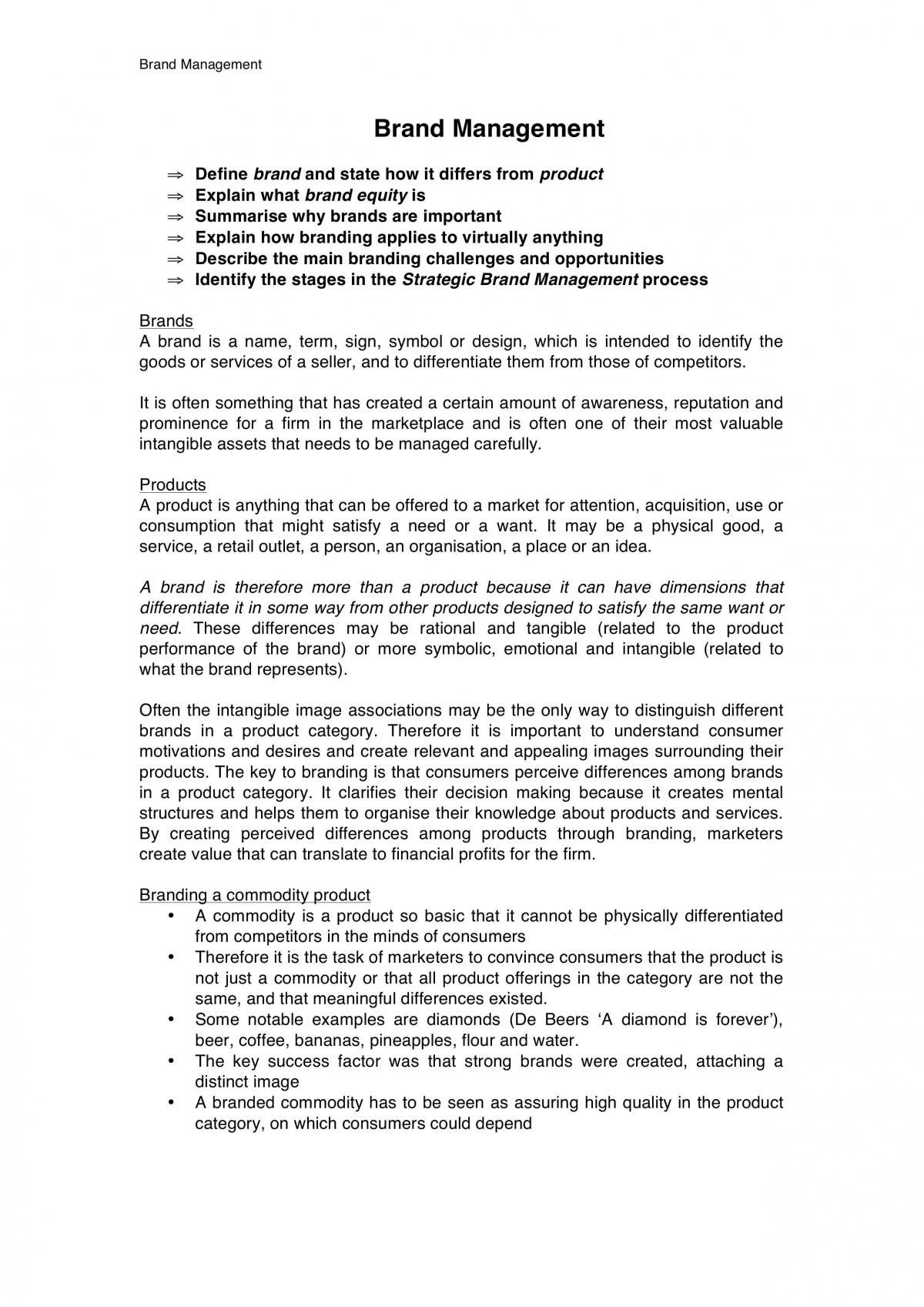 Brand Management - Page 1