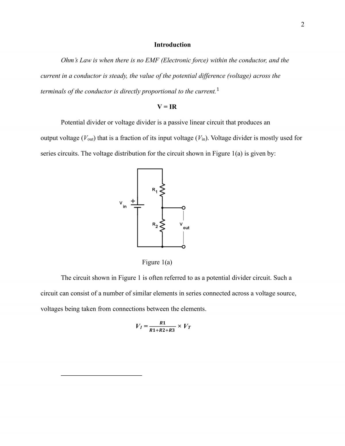 Ohm's Law - Page 1