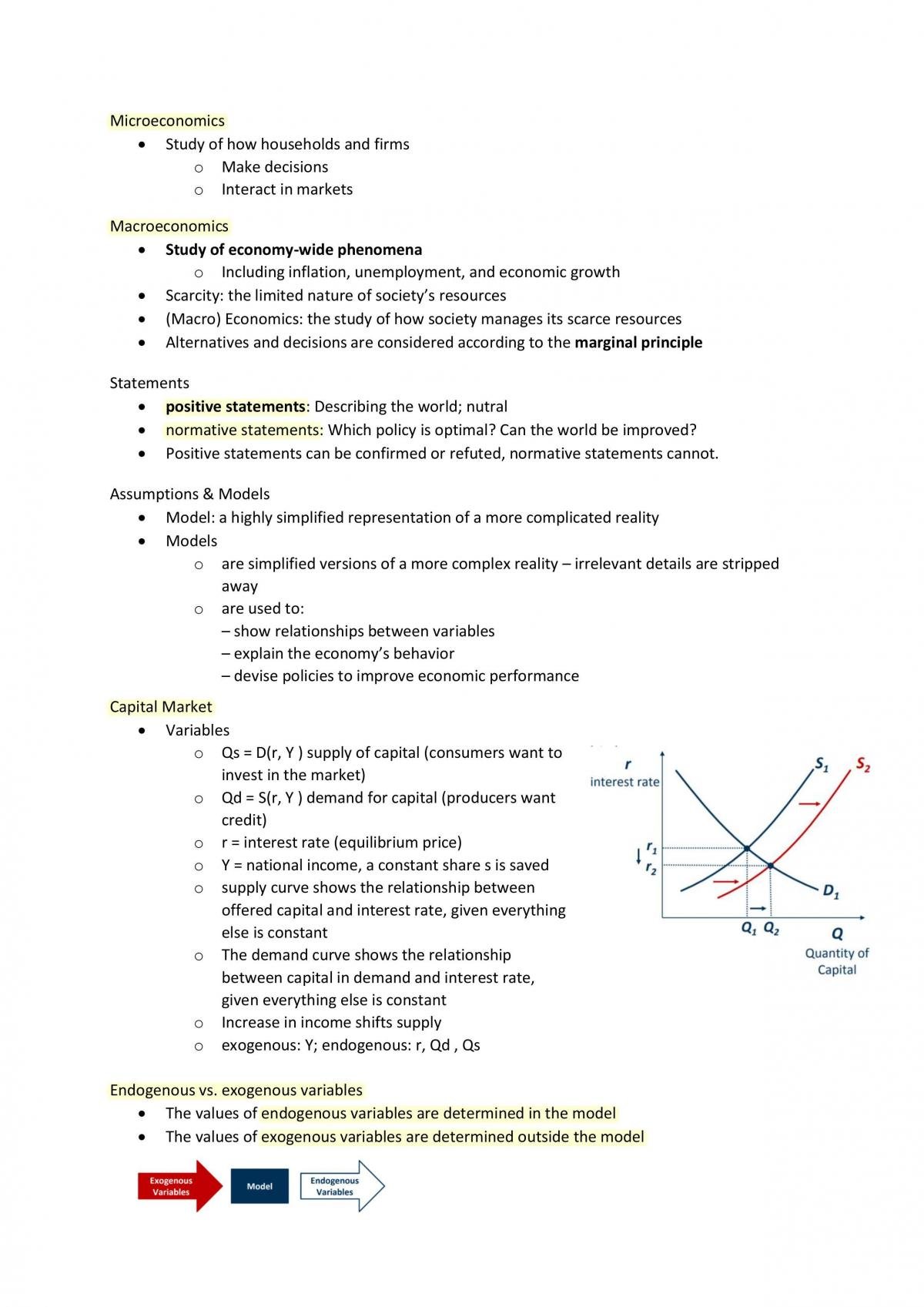 Principles of Macroeconomics Summary - Page 1