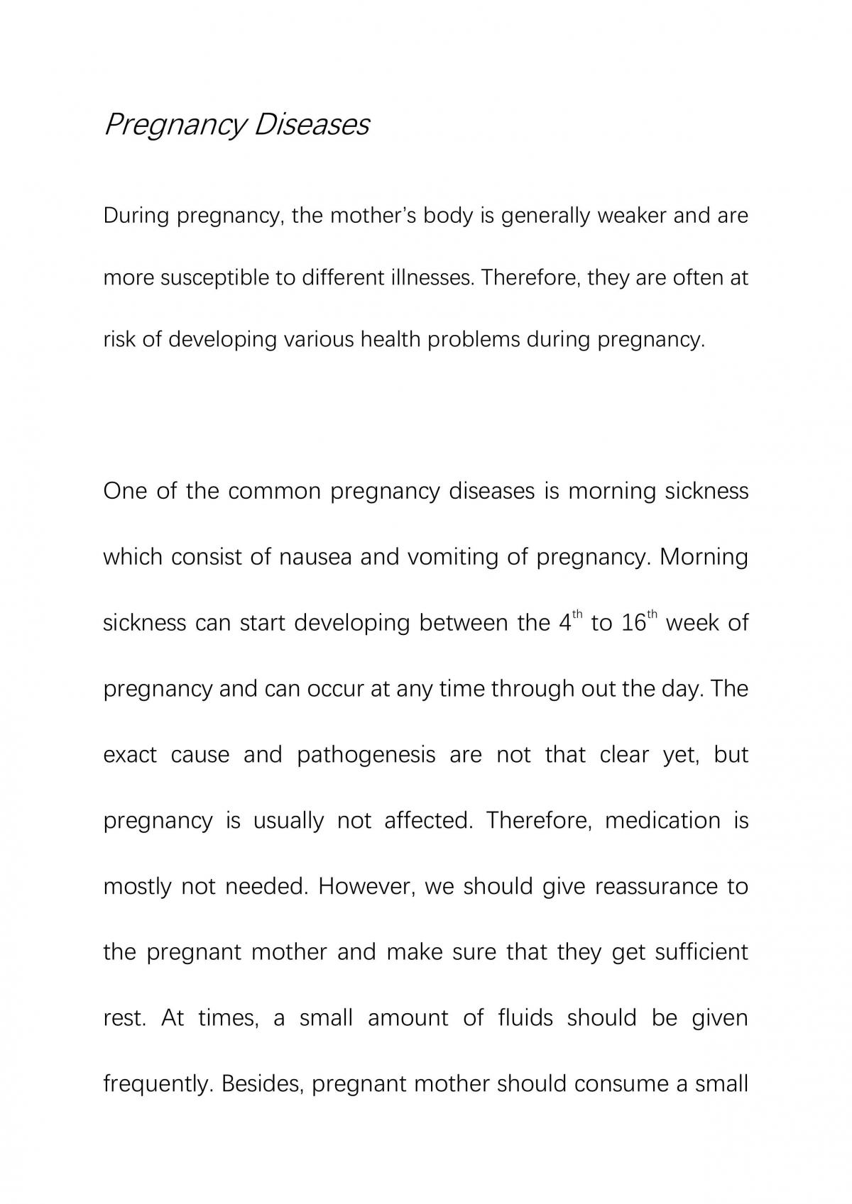 Pregnancy Diseases - Page 1
