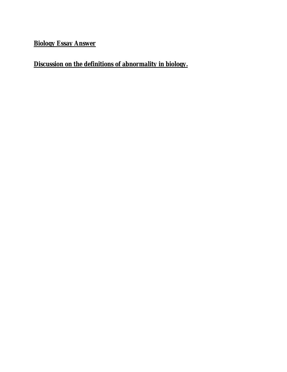 Definitions of abnormality - Page 1