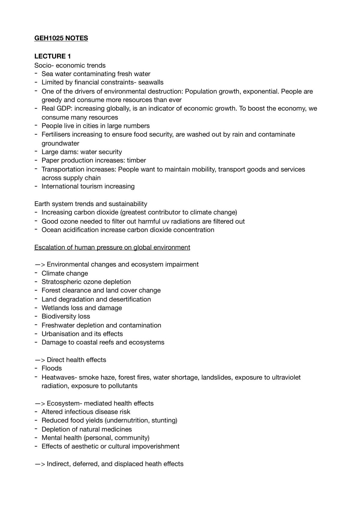 NUS GEH1025 Notes - Page 1