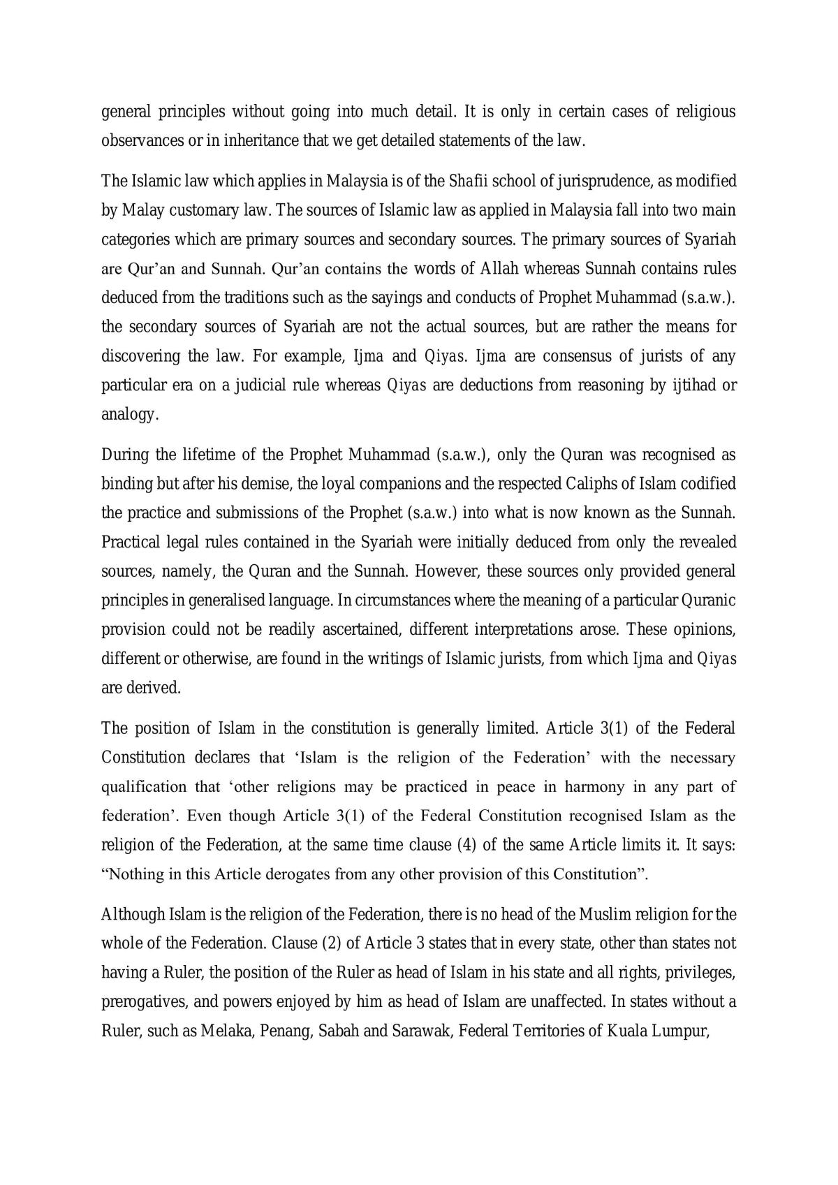 Islamic Law in Malaysia - Page 2