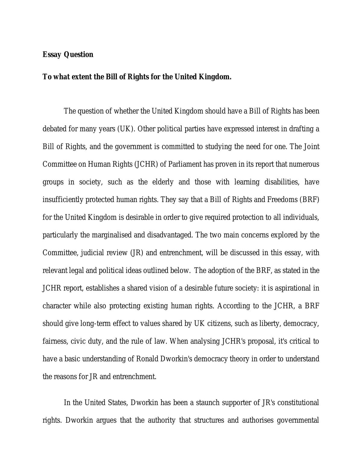 Bill of right for the UK - Page 1